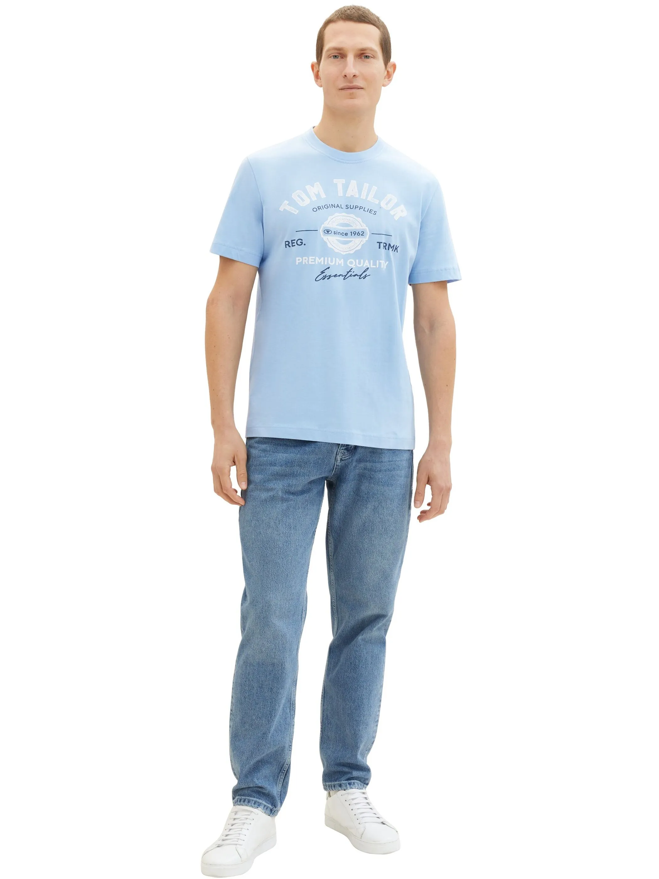Tom Tailor 1037735 NOS logo tee Blau 884276 32245 5