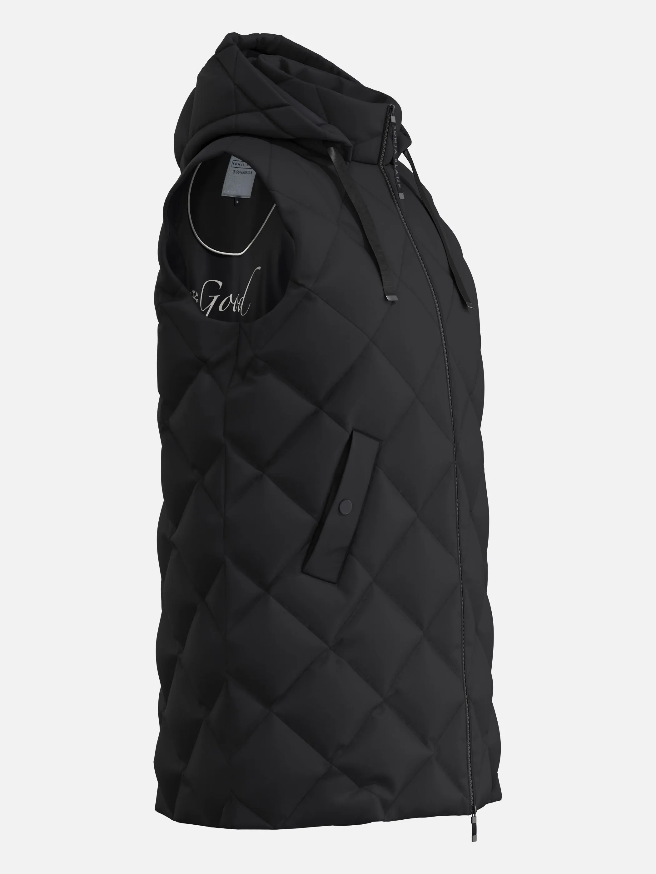 Sonja Blank Da-gr.Gr. Weste Schwarz 930019 BLACK 5