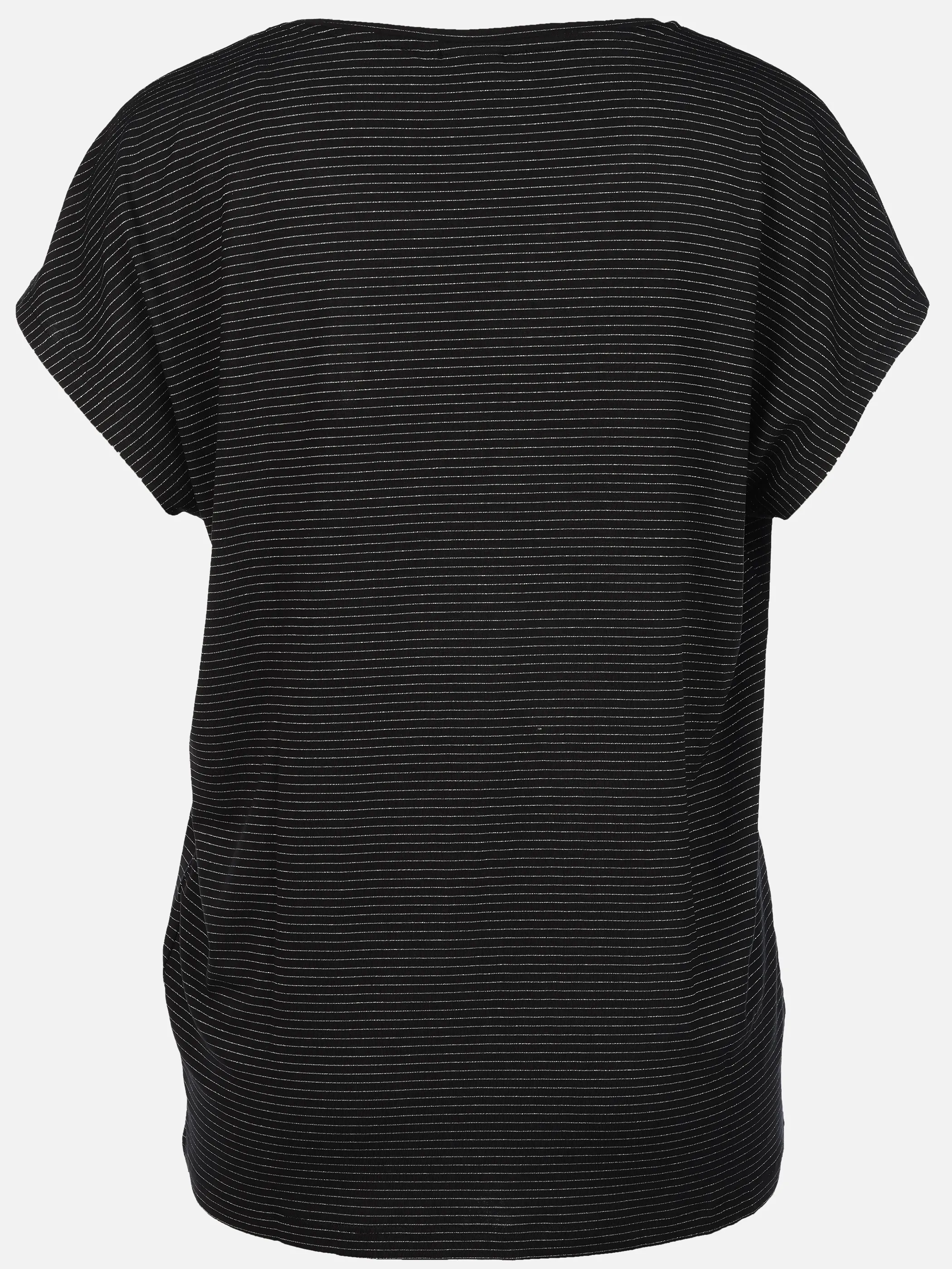 Lisa Tossa Da-T-Shirt m. Lurexstreifen Schwarz 922070 BLACK 2
