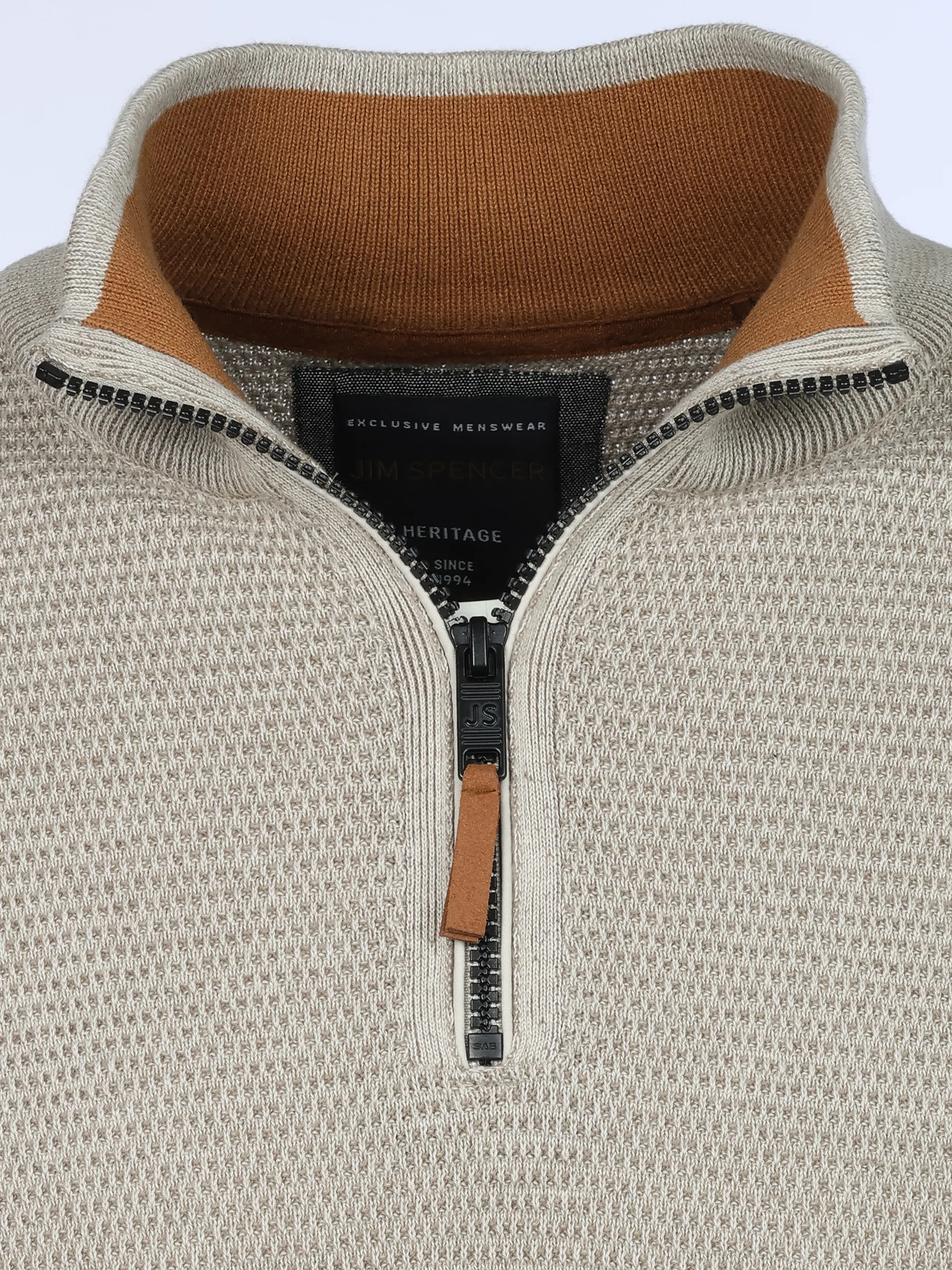 Jim Spencer He. Strickttroyer waffle Weiß 929625 OFFWHITE 3