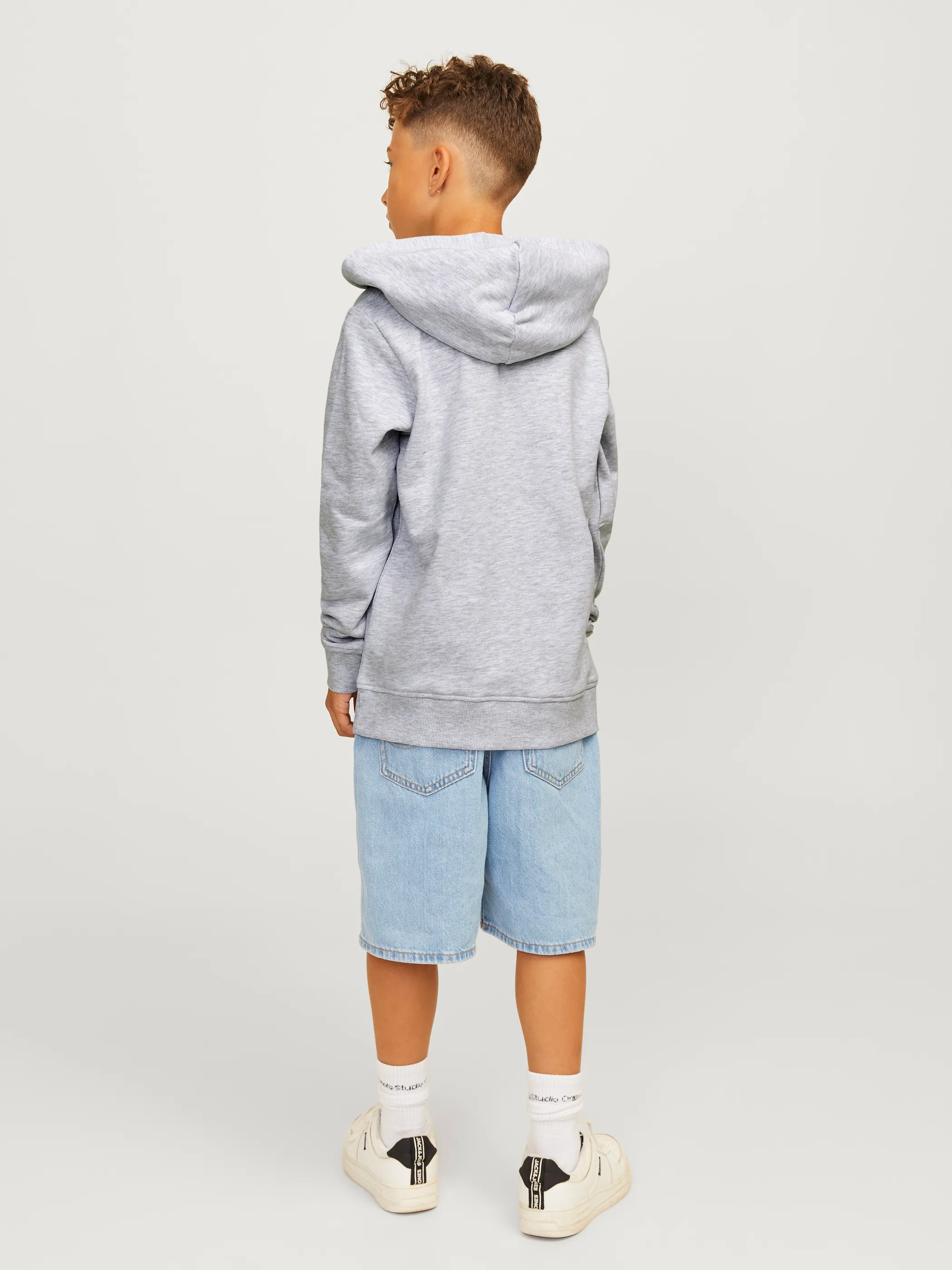 Jack&Jones Junior 12258968 JJESWIFT SWEAT HOOD N Weiß 897111 200349 2