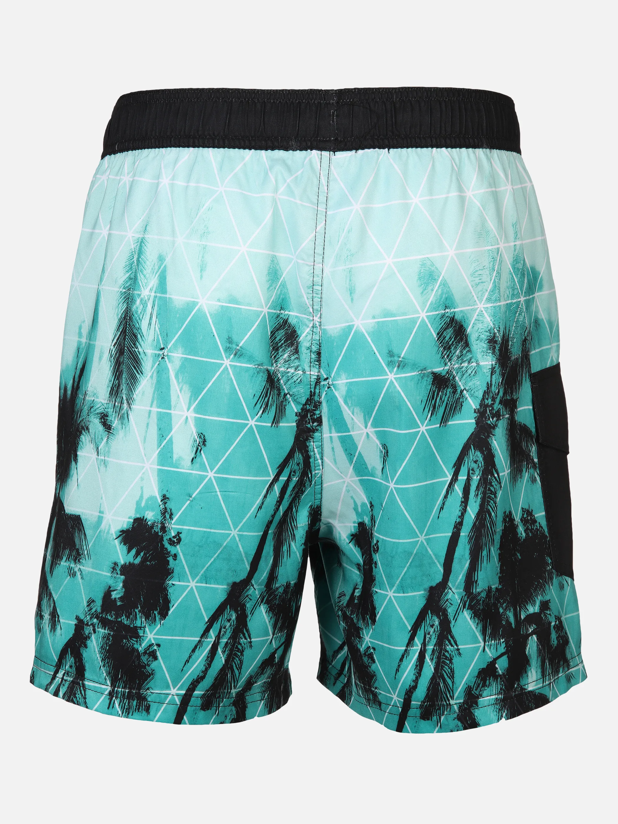 Grinario Sports He-Badeshorts mit Druck Türkis 876932 TURQUOISE 2