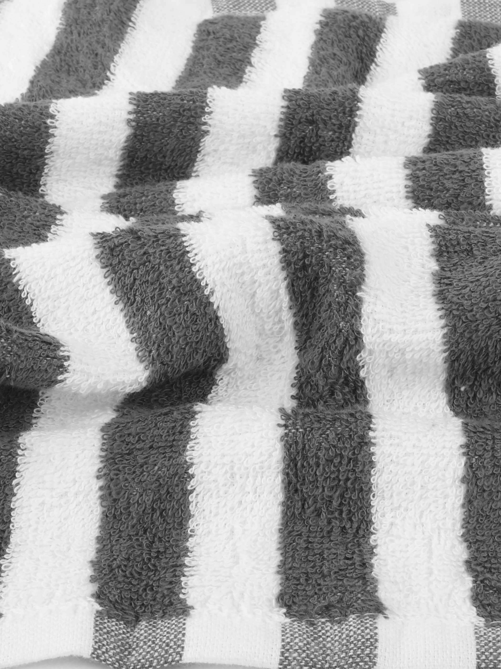 Dream House Gesichtstuch gestreift 30x30 Grau 919677 TIRE 3