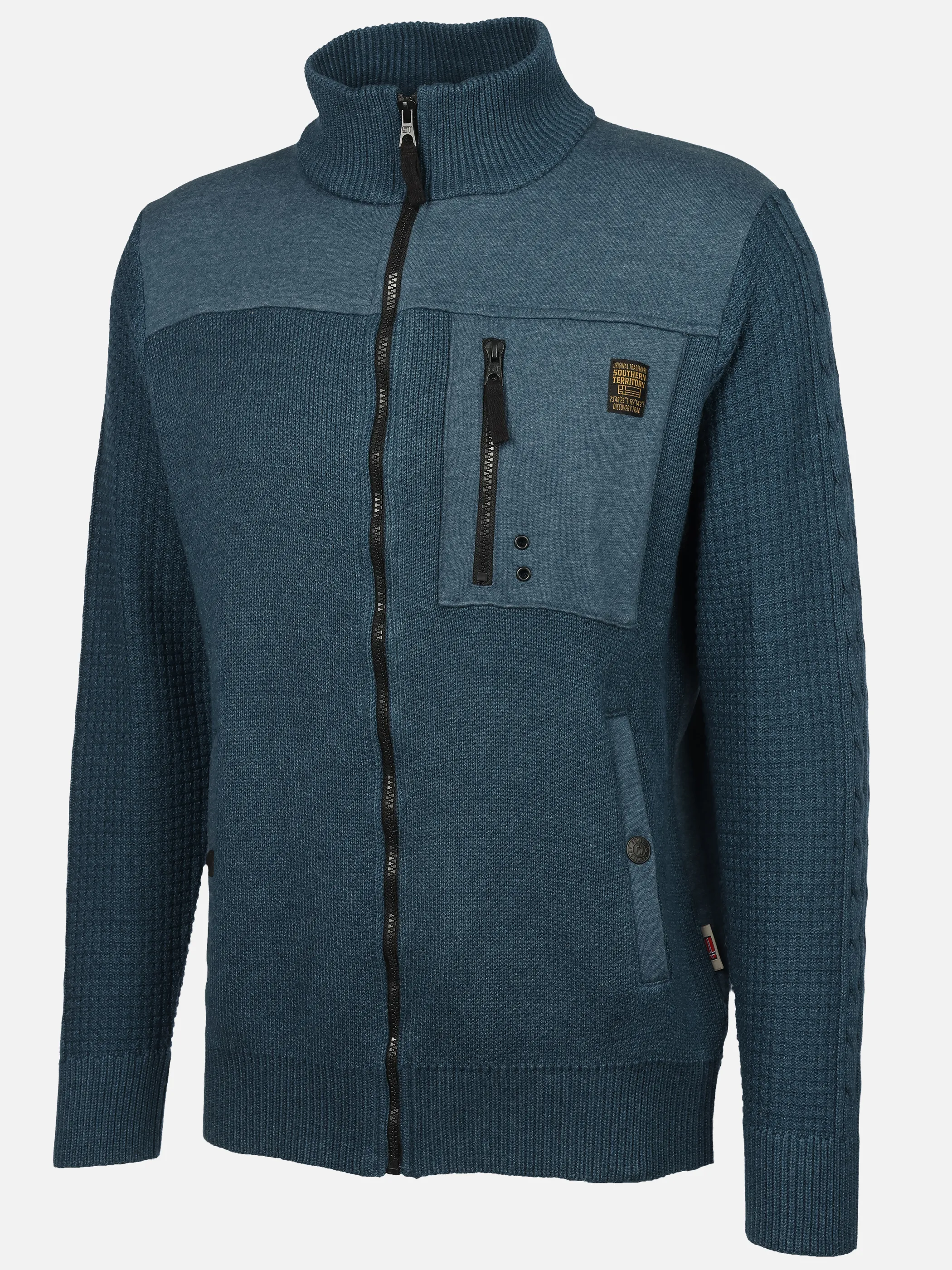 Southern Territory He. Sweatjacke Hybrid Batch Blau 931976 DENIM BL 3