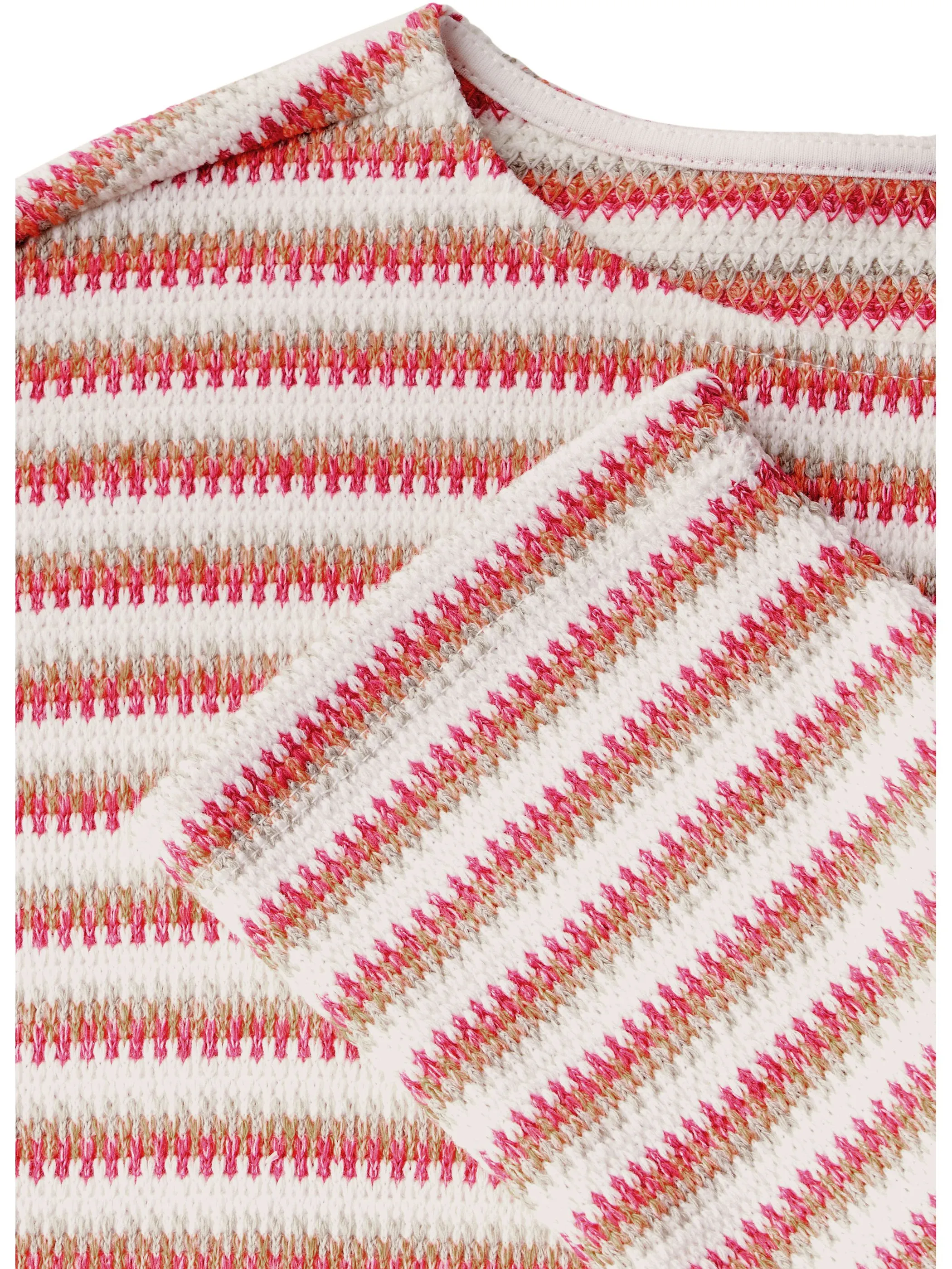 Cecil B322776 TOS Stripe Knit T-Shirt Rot 910471 36099 2 Cecil B322776 TOS Stripe Knit T-Shirt Rot 910471 36099 2