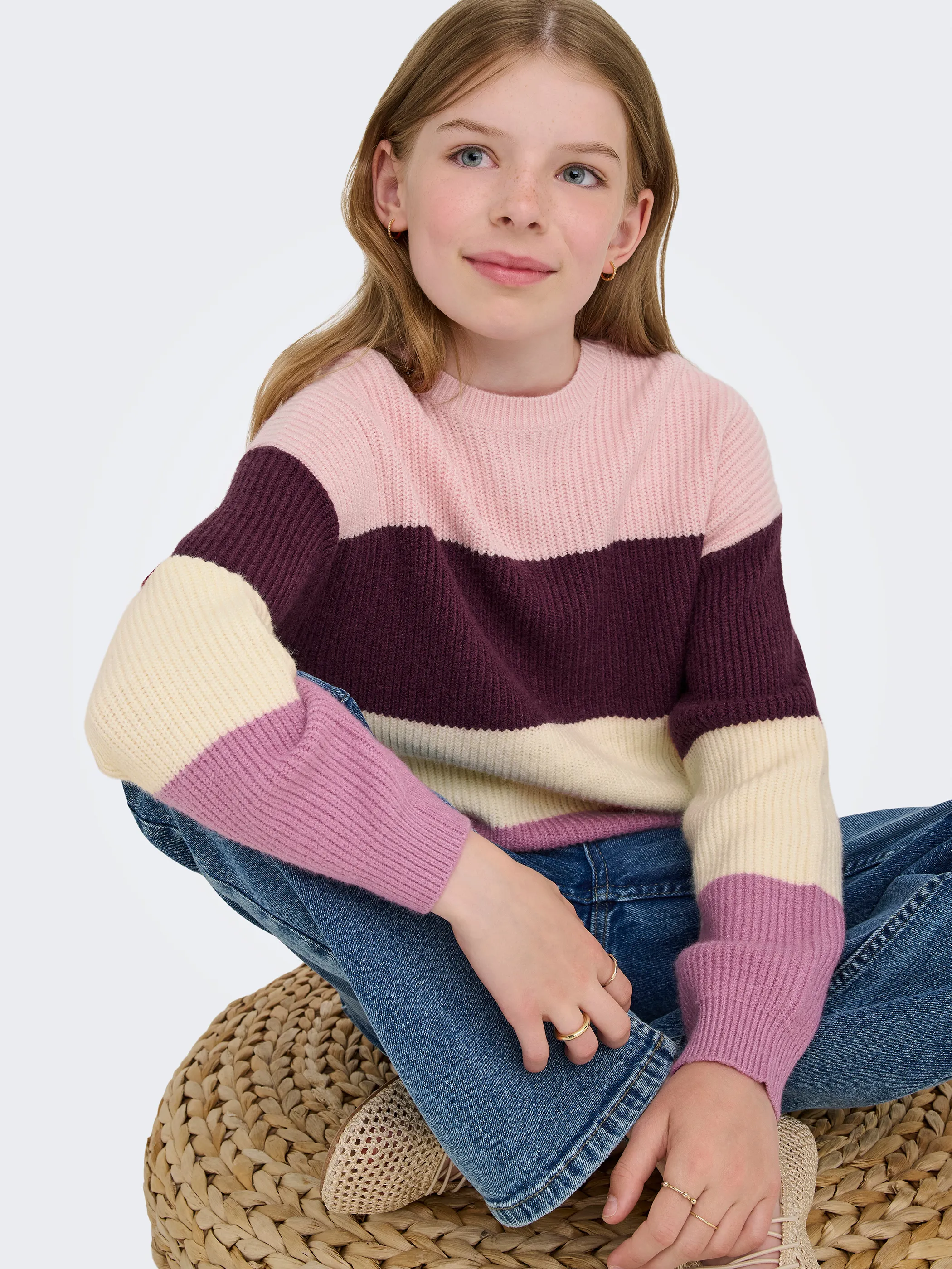 Kids Only 15207169 KONSANDY L/S STRIPE P Rot 853947 294415042 5