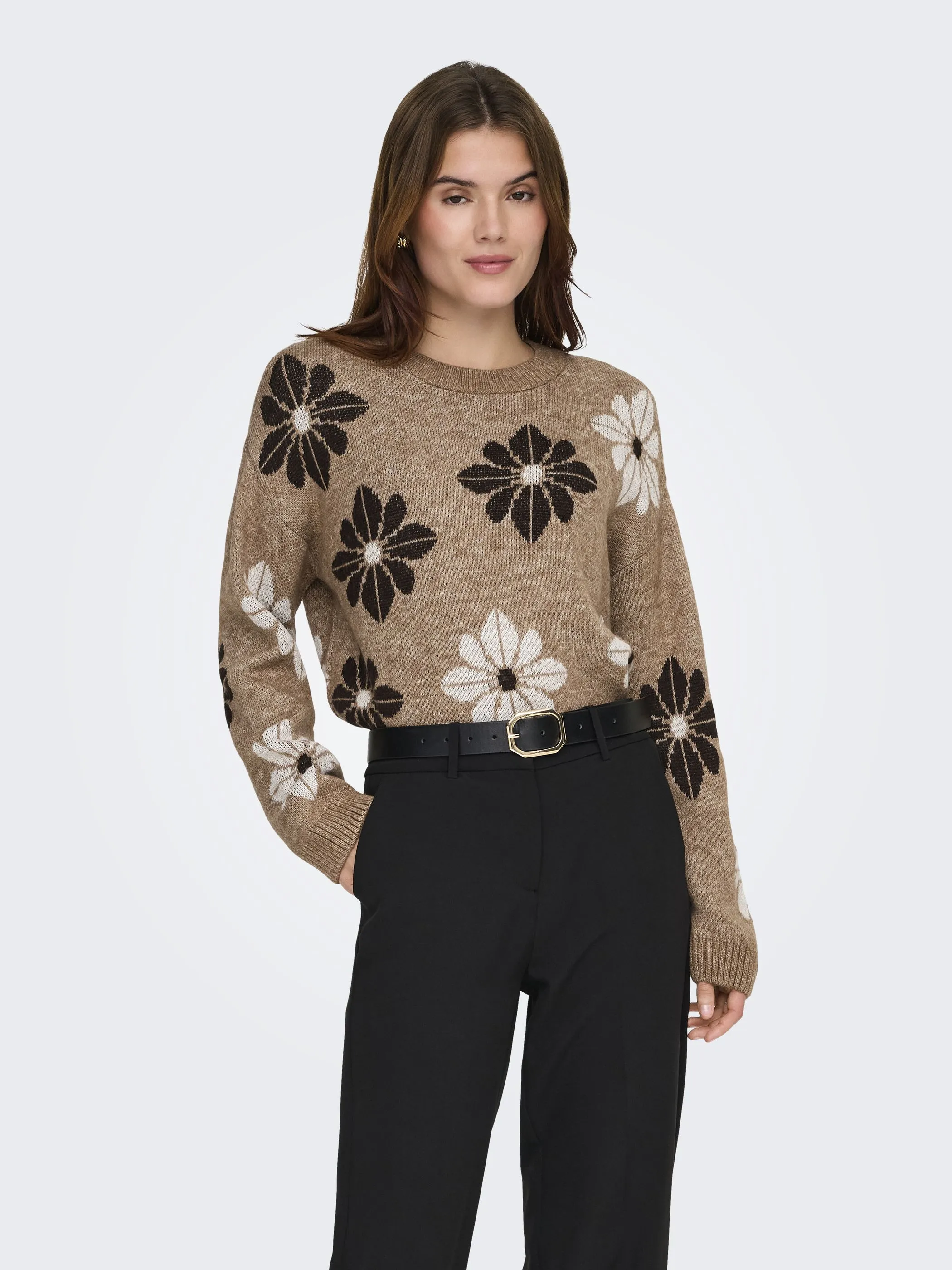 Only 15341925 ONLFREESIA LS FLOWER Braun 924624 227035005 3