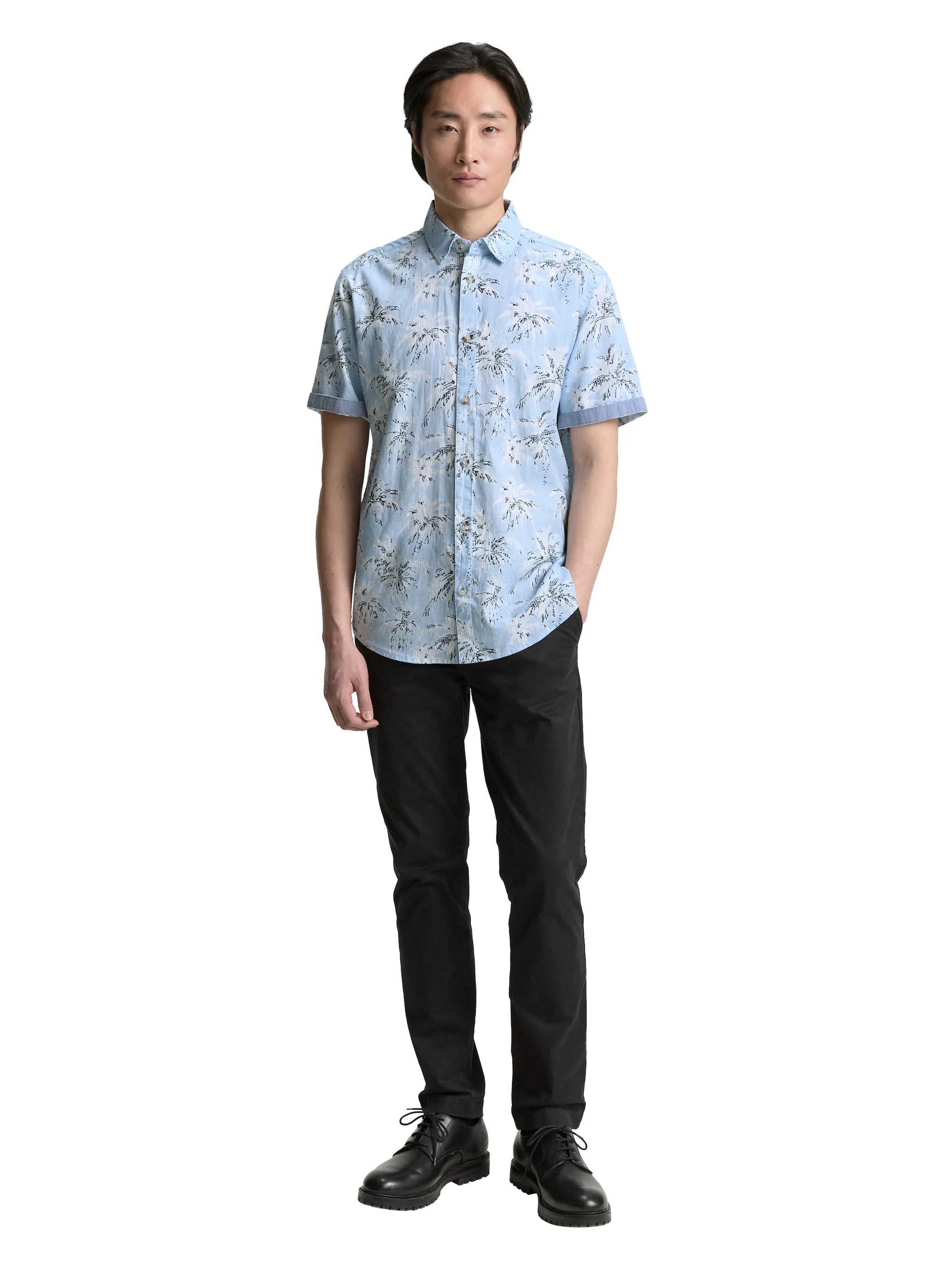 Tom Tailor 1046085 printed shirt Blau 910581 37973 4 Tom Tailor 1046085 printed shirt Blau 910581 37973 4