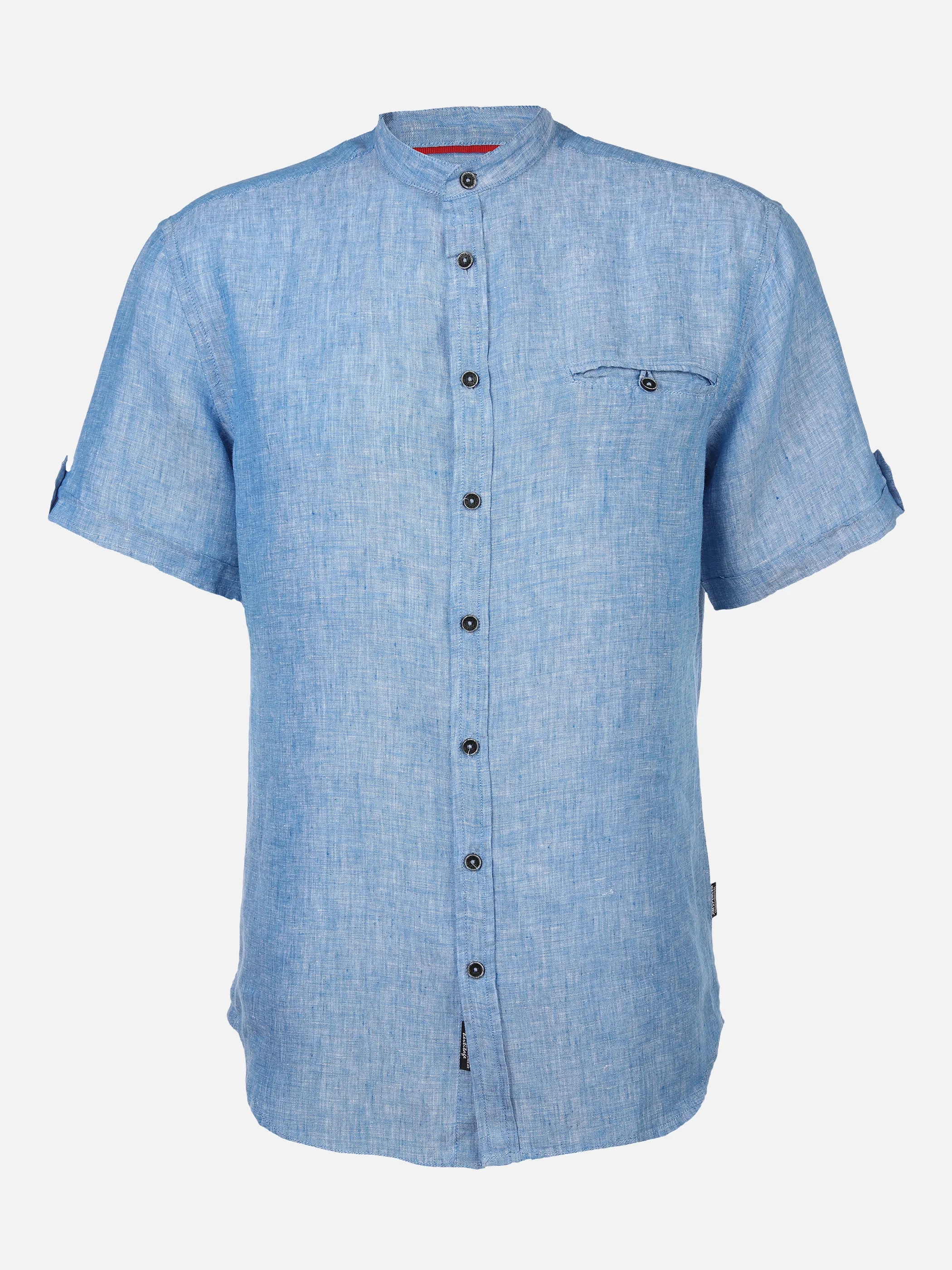 Jim Spencer He. Leinenhemd 1/2 Arm Steh Blau 873080 BLUE 1