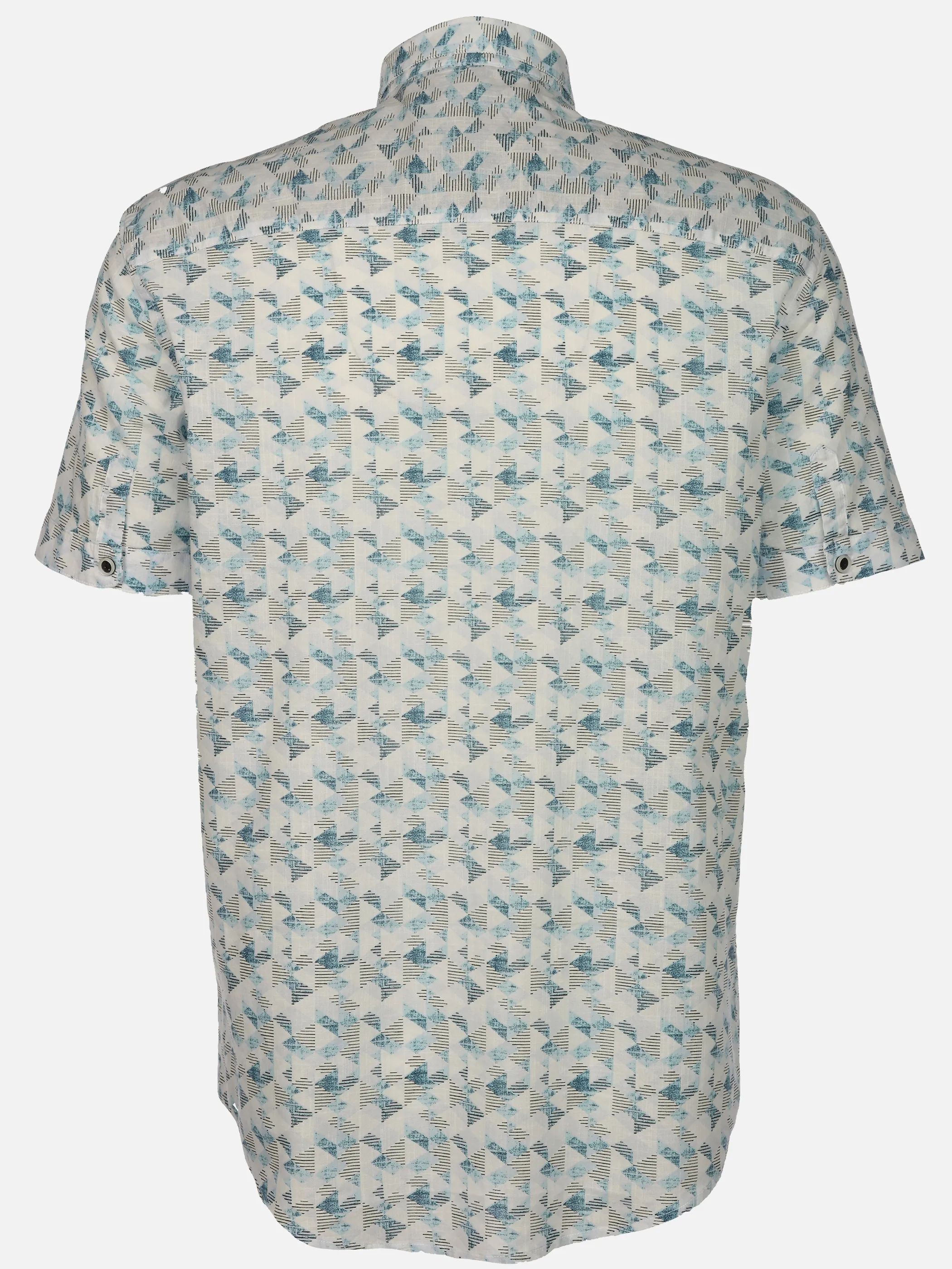 Jim Spencer He. Freizeithemd 1/2 celebration Blau 922131 BLUE AOP 2