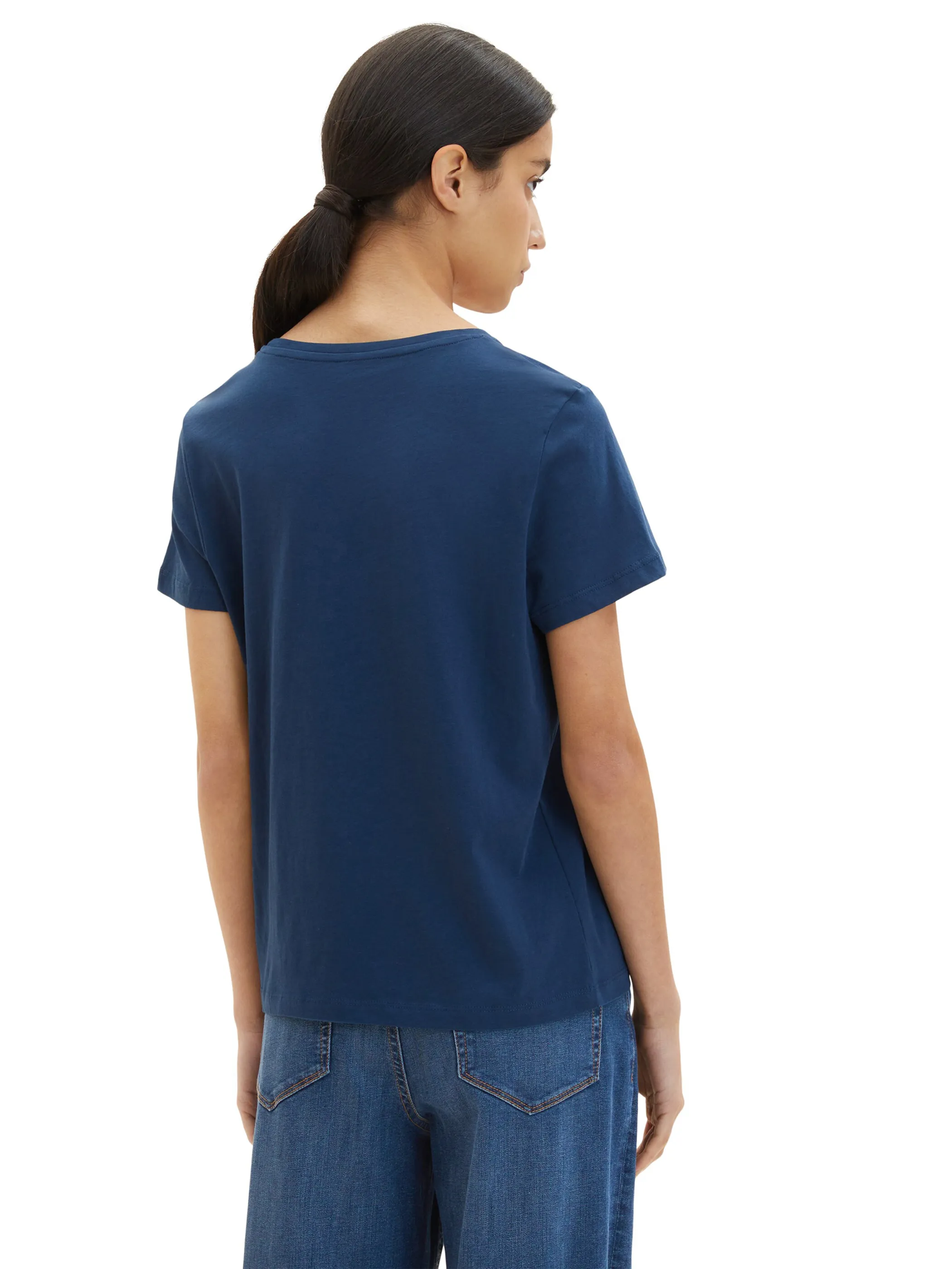 Tom Tailor 1035378 NOS T-shirt crew neck print Blau 874838 11758 2 Tom Tailor 1035378 NOS T-shirt crew neck print Blau 874838 11758 2