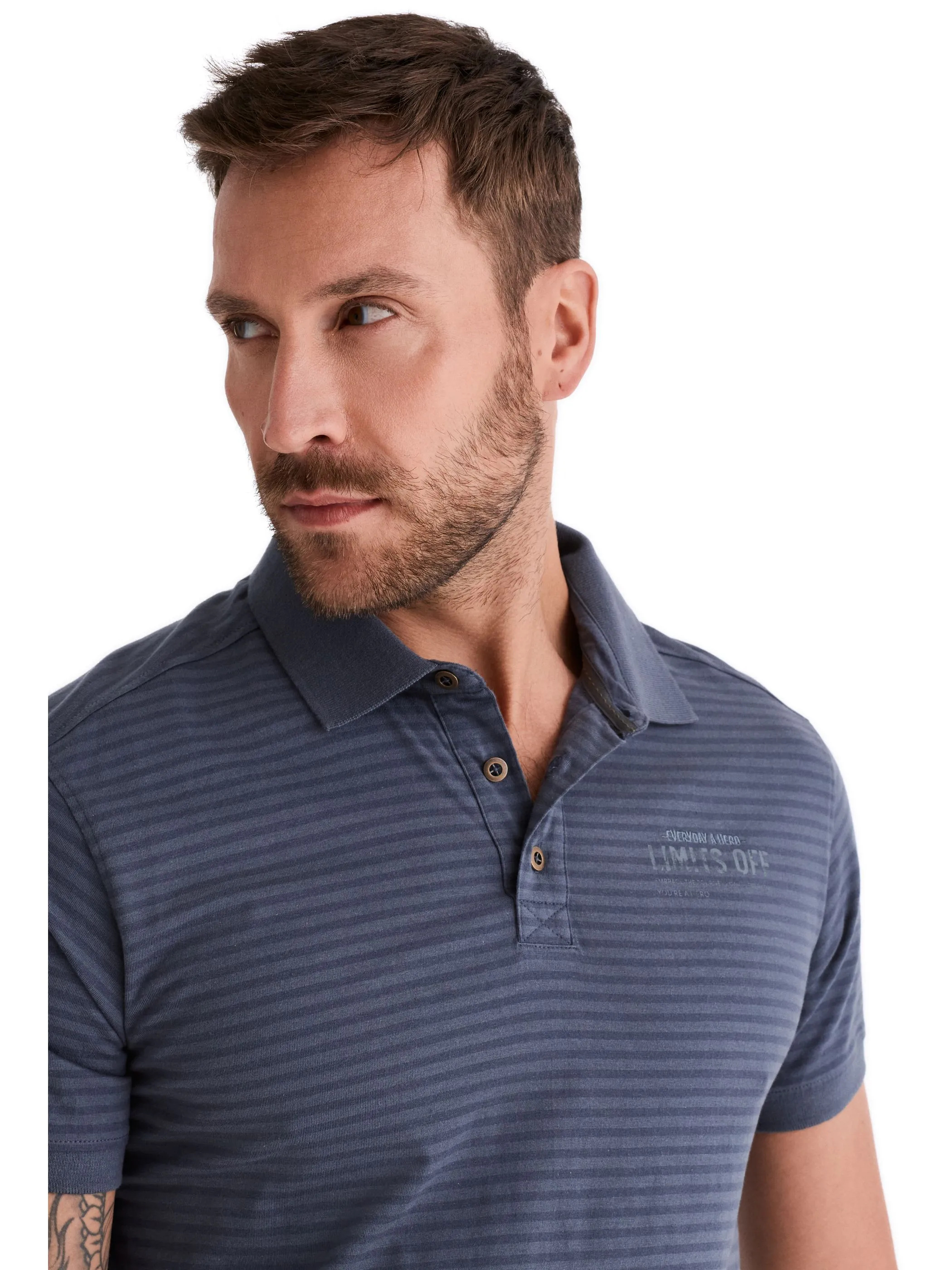 HERO by John Medoox 74101200009109 He. Poloshirts, Grau 928383 9109 3