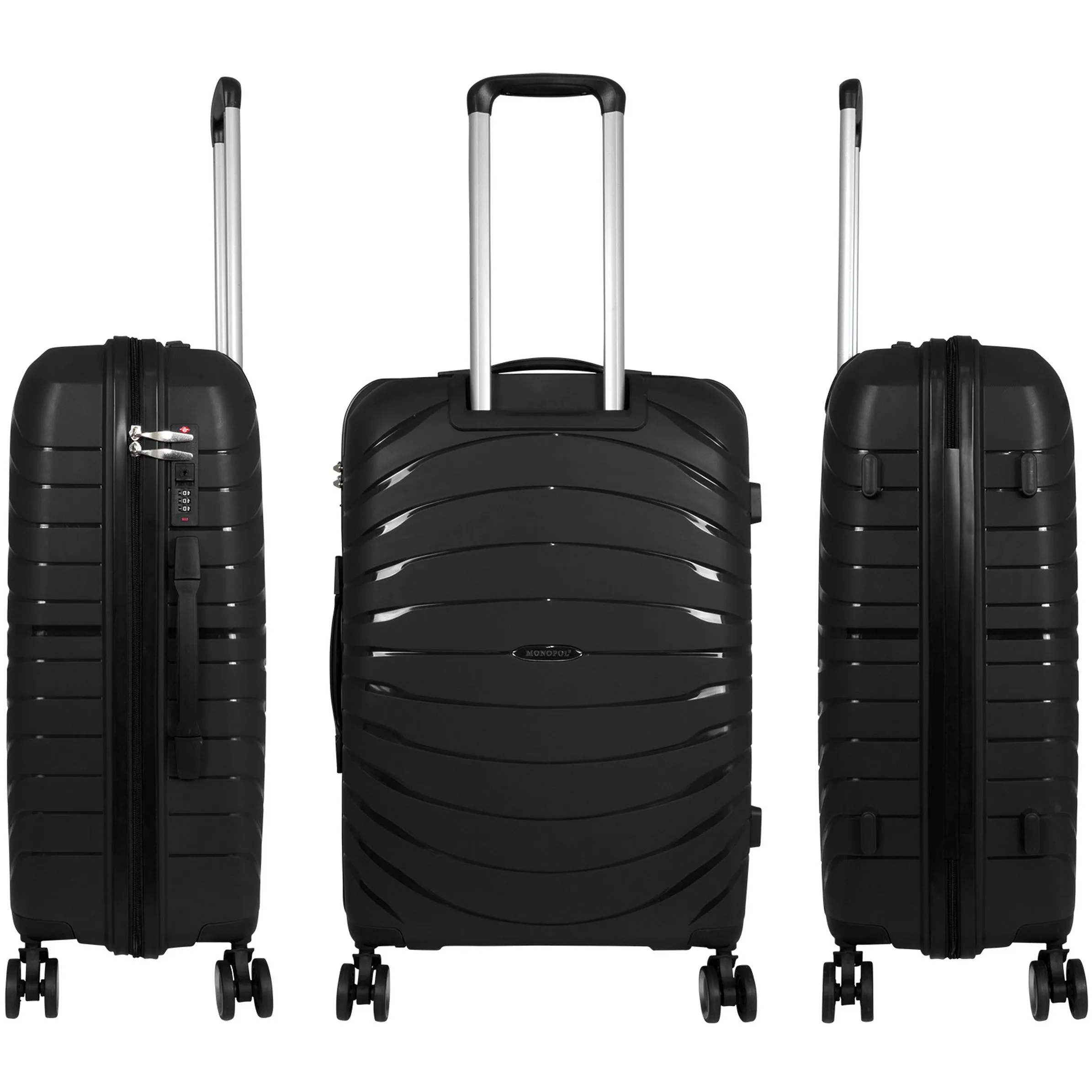 Monopol Koffer Denver  66x45x26 Schwarz 894511 SCHWARZ 2 Monopol Koffer Denver  66x45x26 Schwarz 894511 SCHWARZ 2