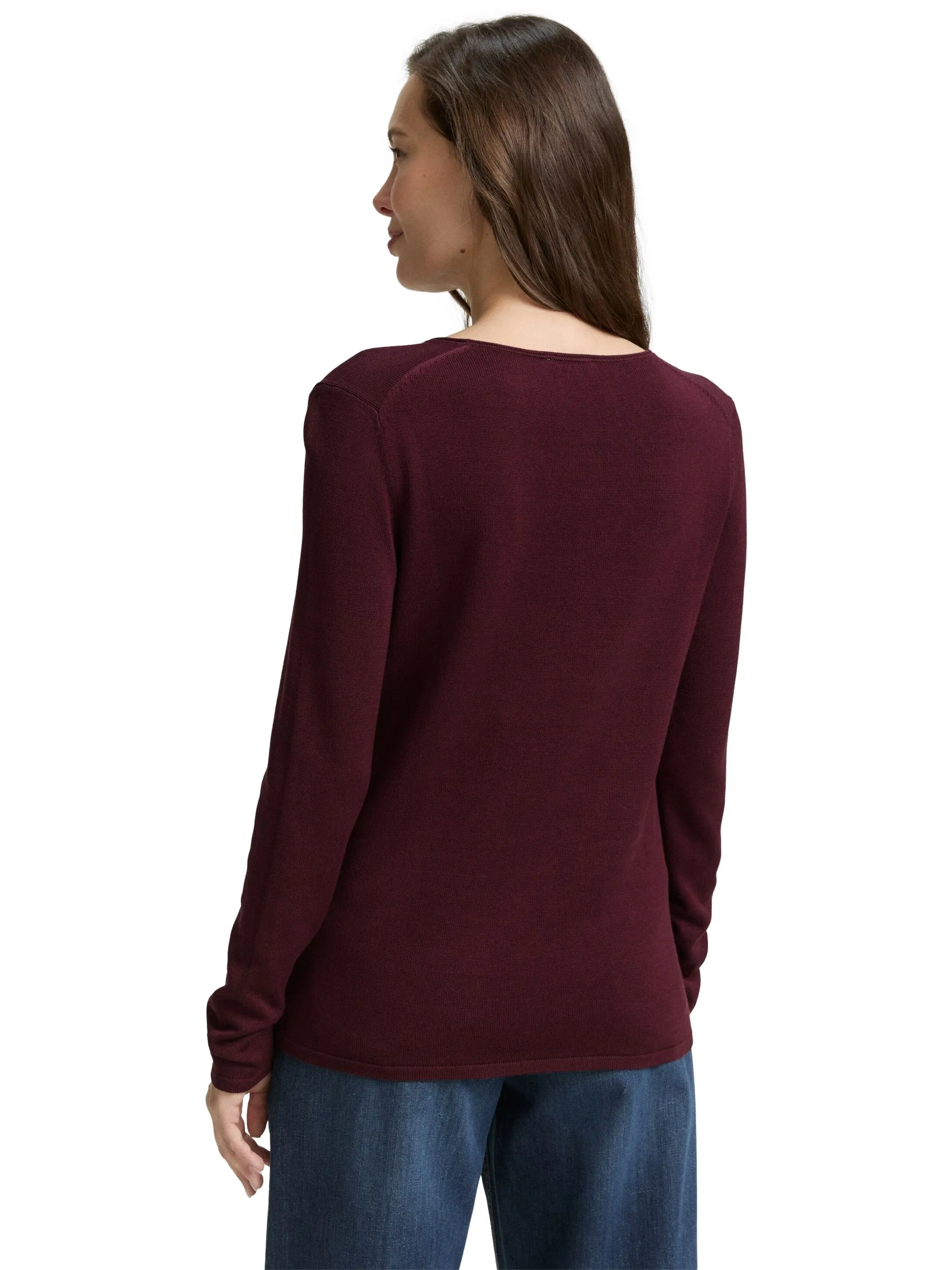 Tom Tailor 1012976 NOS sweater basic v-neck Rot 824304 16427 2 Tom Tailor 1012976 NOS sweater basic v-neck Rot 824304 16427 2