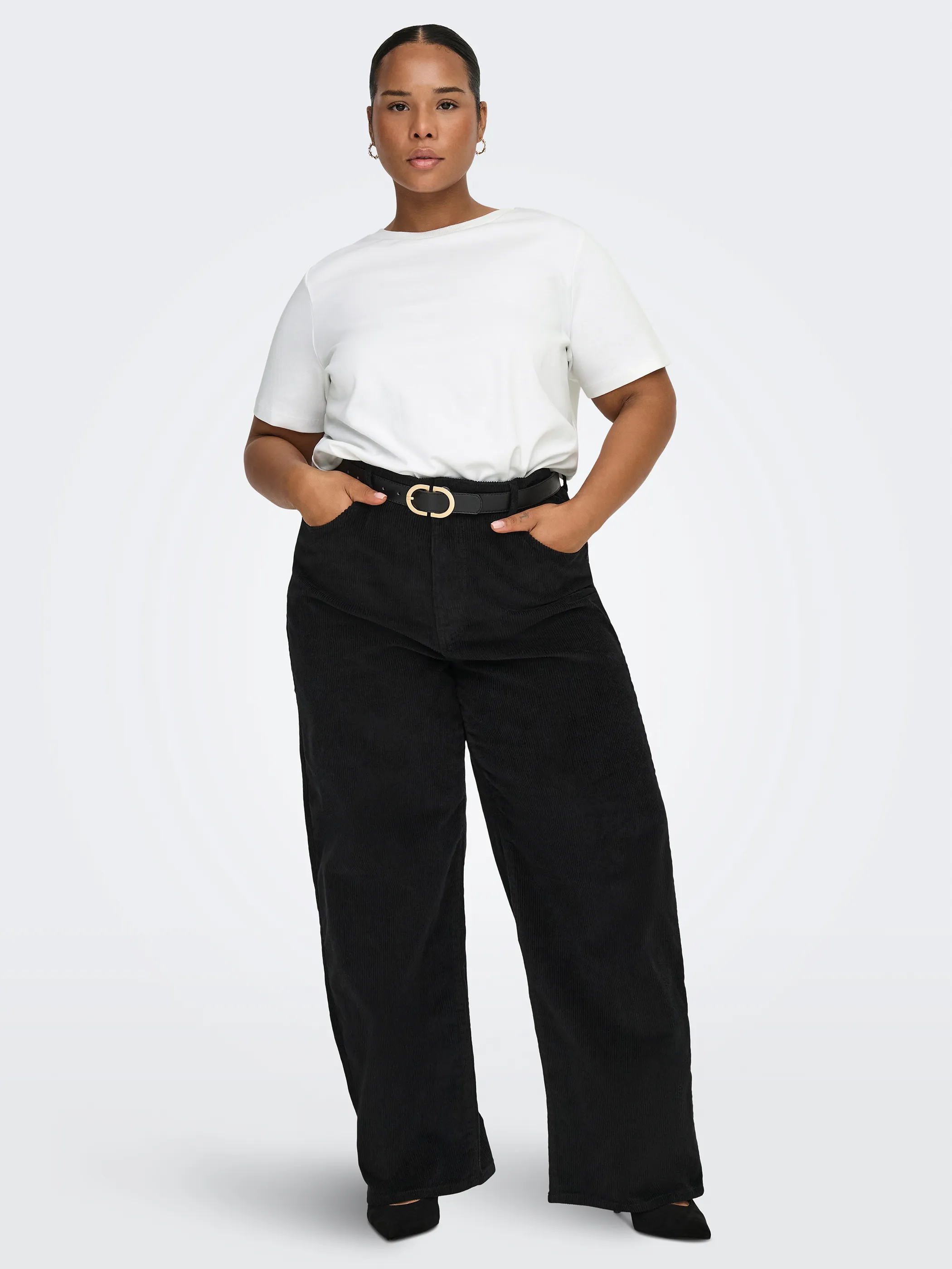 Only Carmakoma 15339889 CARJEN SS JEANS TEE J Weiß 928796 190858