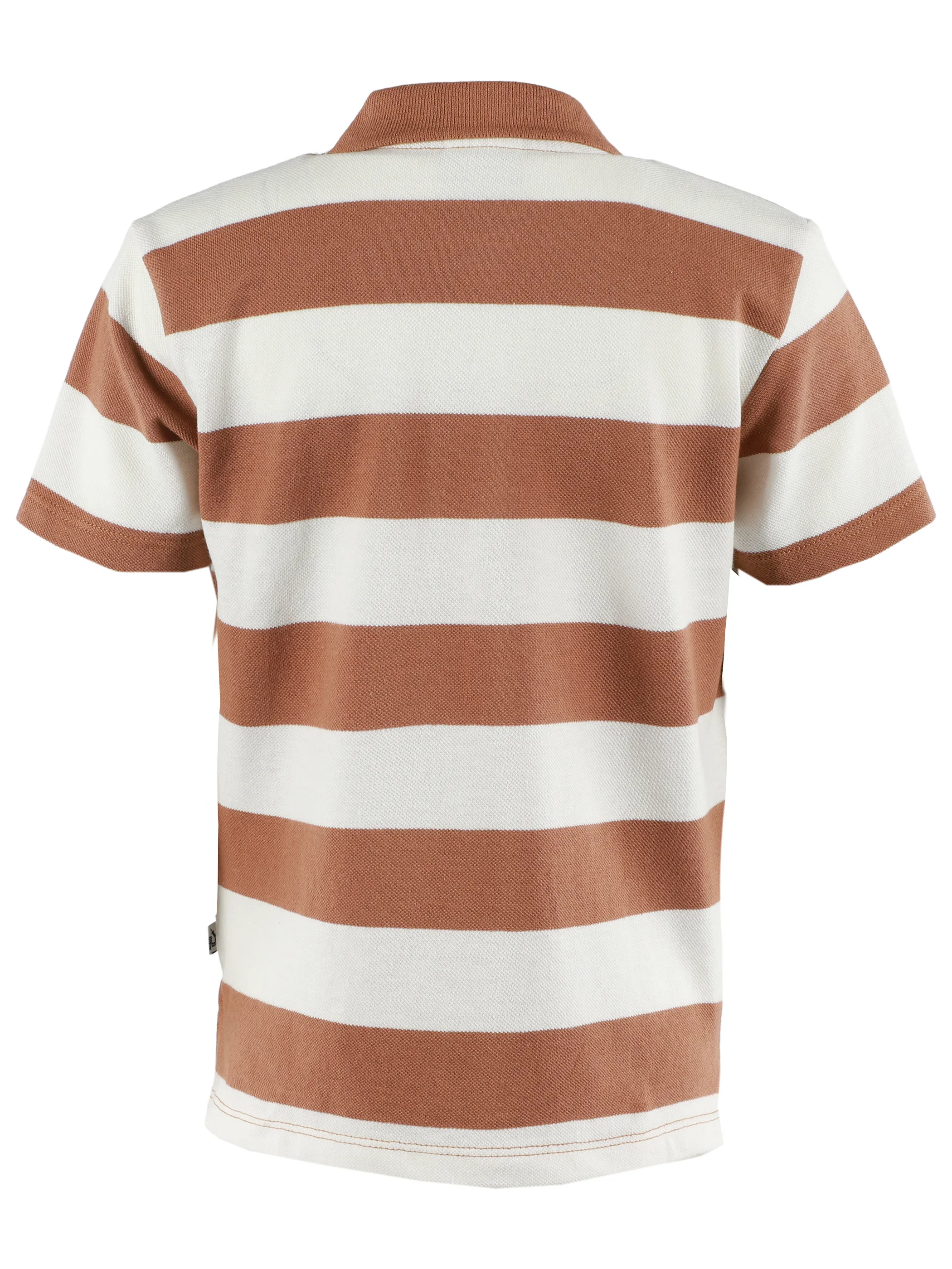 One Way MB Poloshirt gestreift in barun/weiß Weiß 921838 WE 2