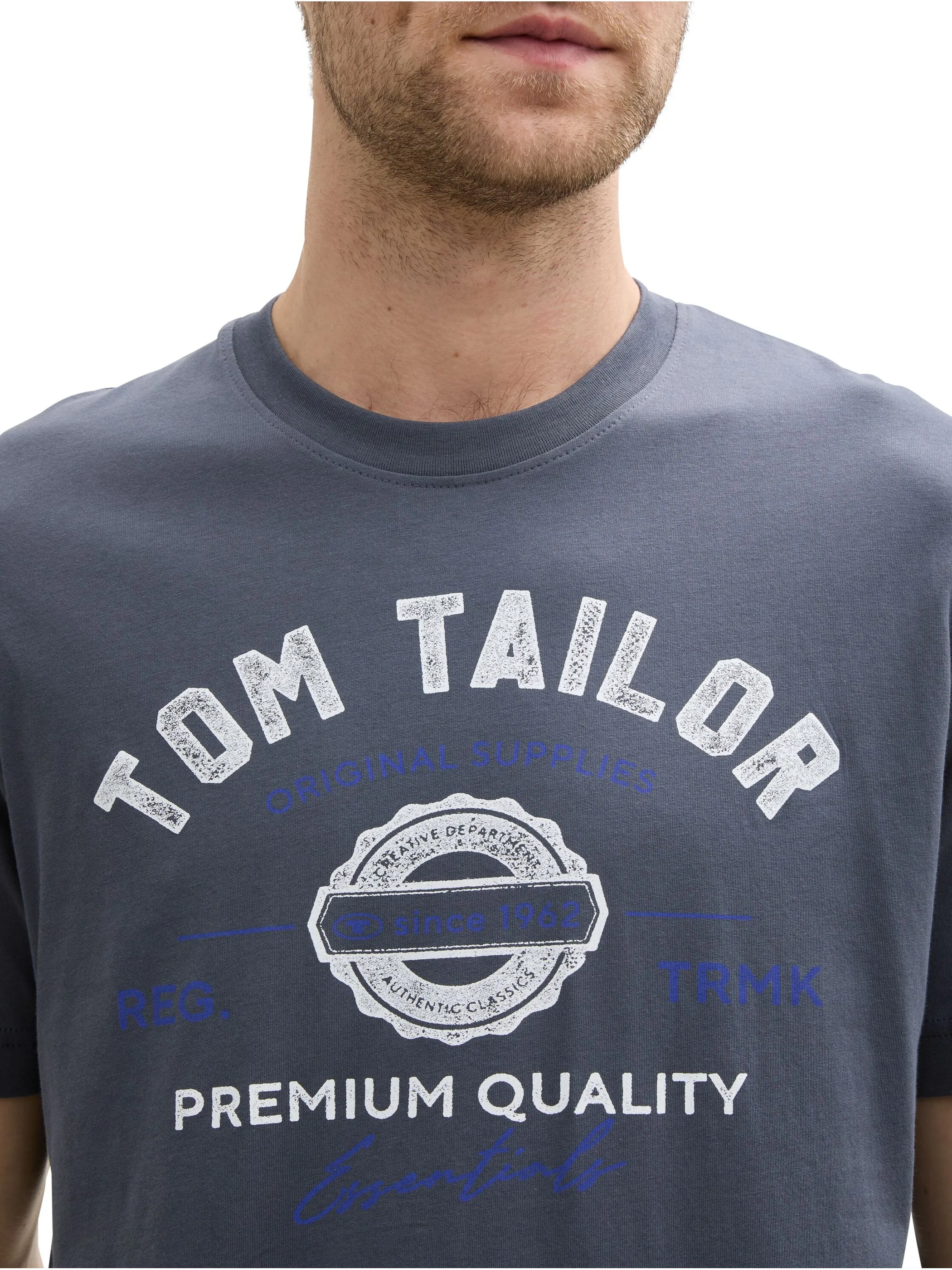Tom Tailor 1037735 NOS logo tee Grau 884276 10306 3