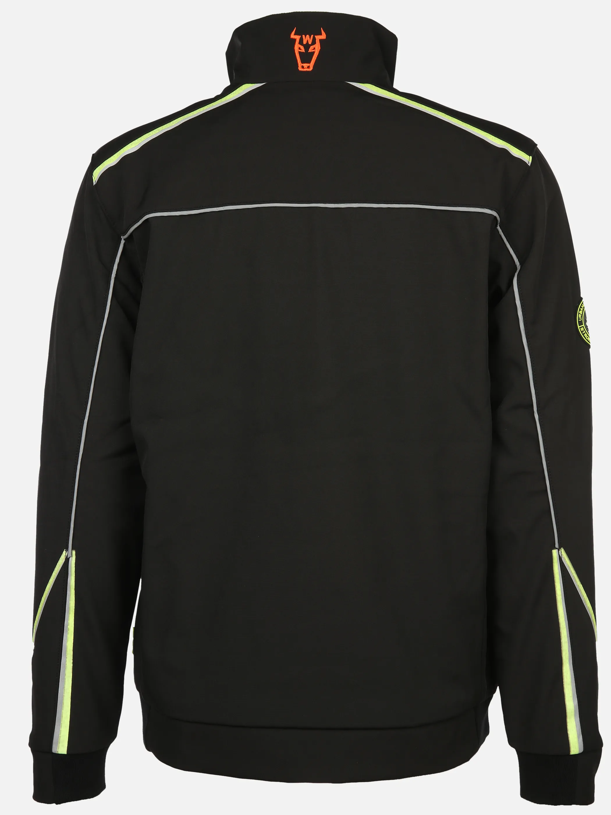 Worker He. Softshellblouson NEON reflective Schwarz 898410 BLACK 2