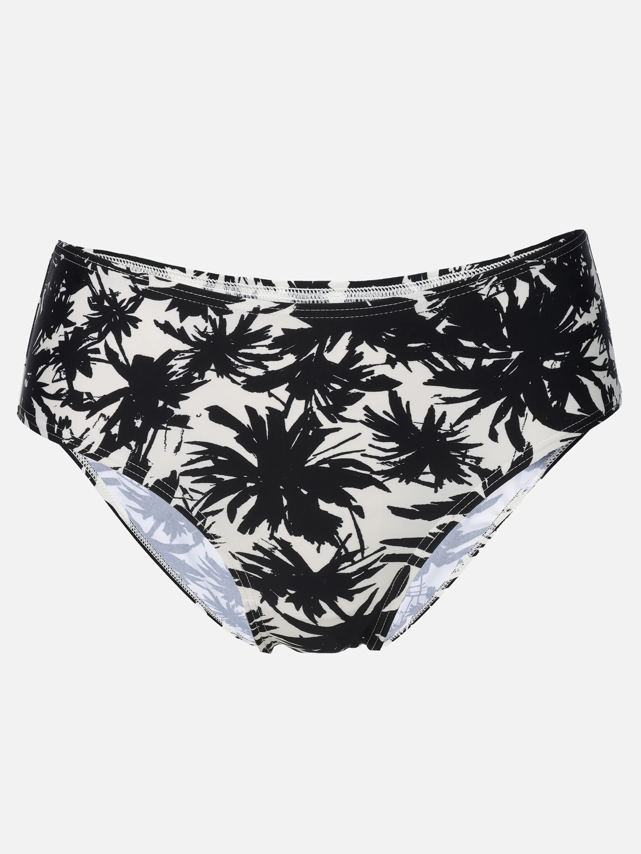 Grinario Sports Da-Bikini Hose, AOP Palmen Schwarz 922578 BL/WH 1