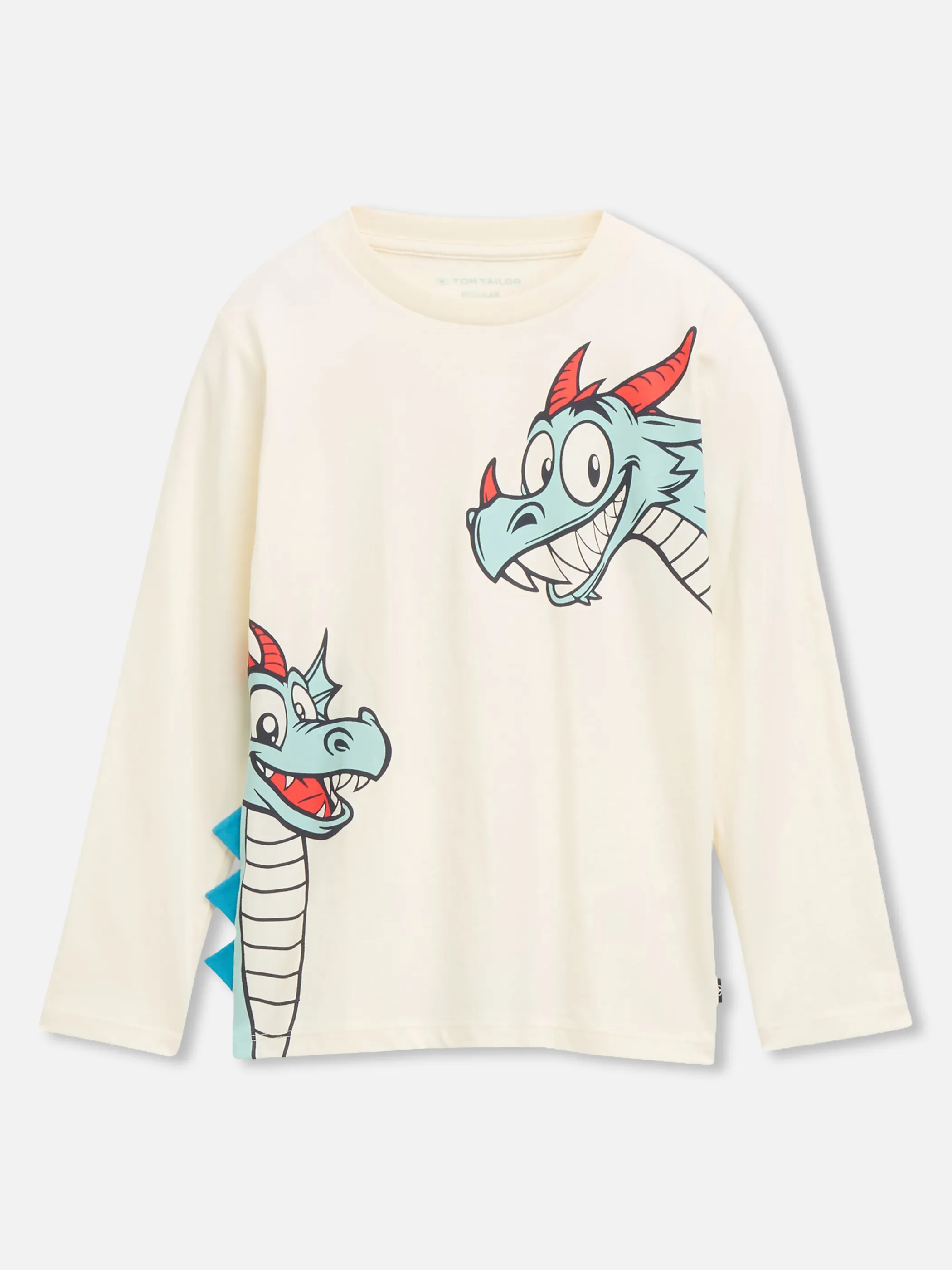 Tom Tailor 1052473 printed longsleeve Weiß 934439 12906 1