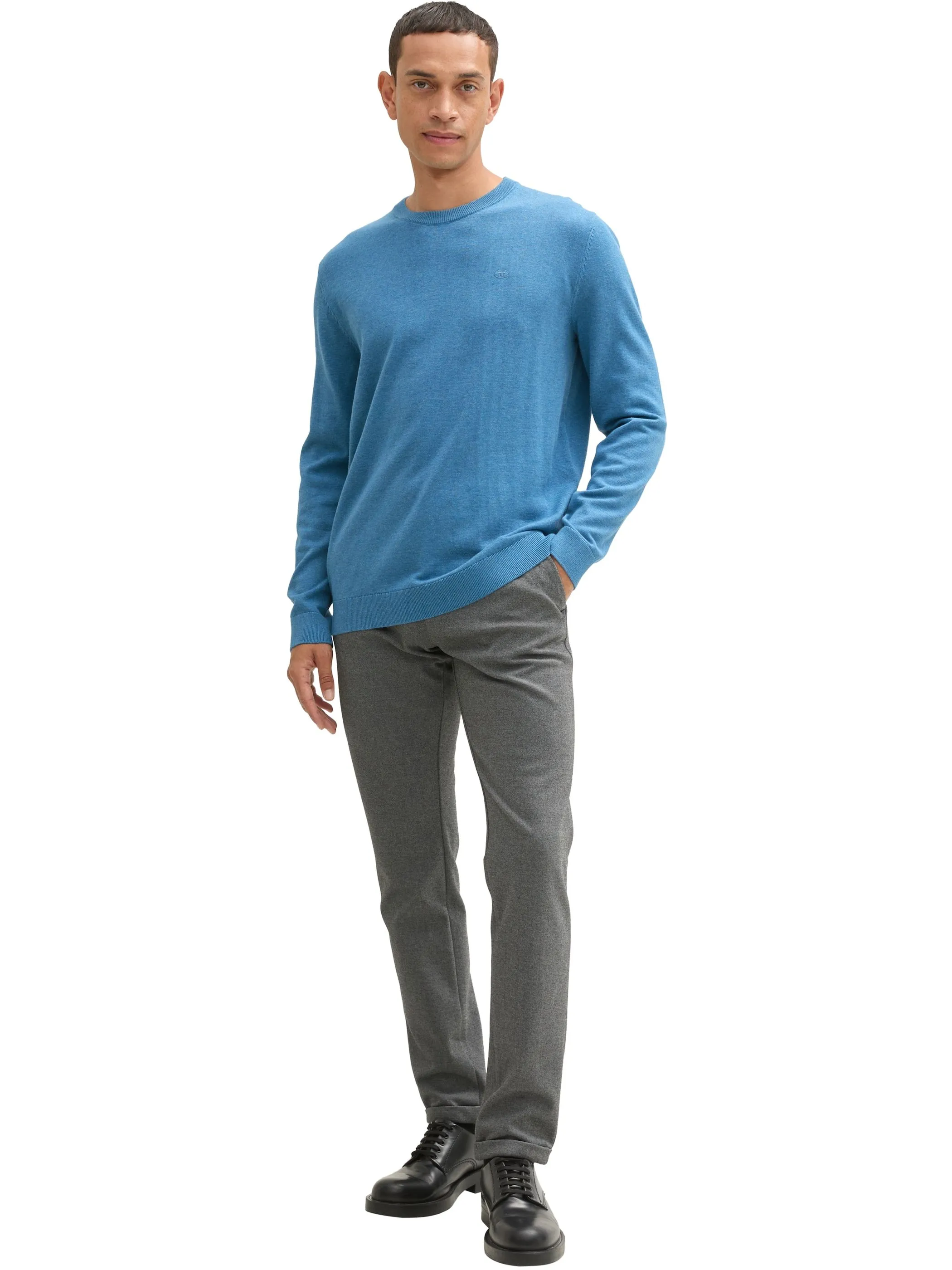 Tom Tailor 1039805 NOS basic crewneck knit Blau 898460 37095 4