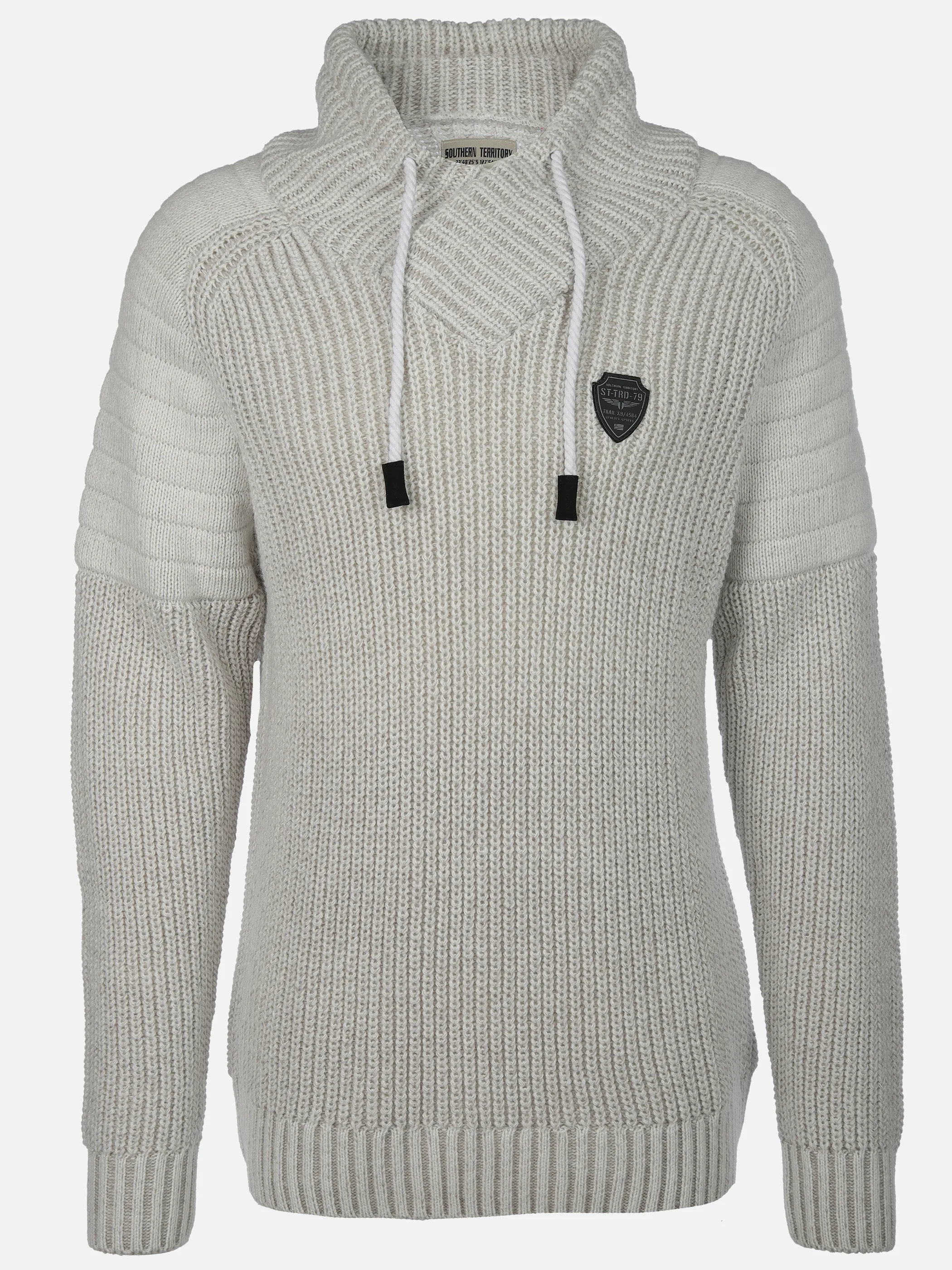 Southern Territory He. Schalkragenpullover Weiß 915613 OFFWHITE 1