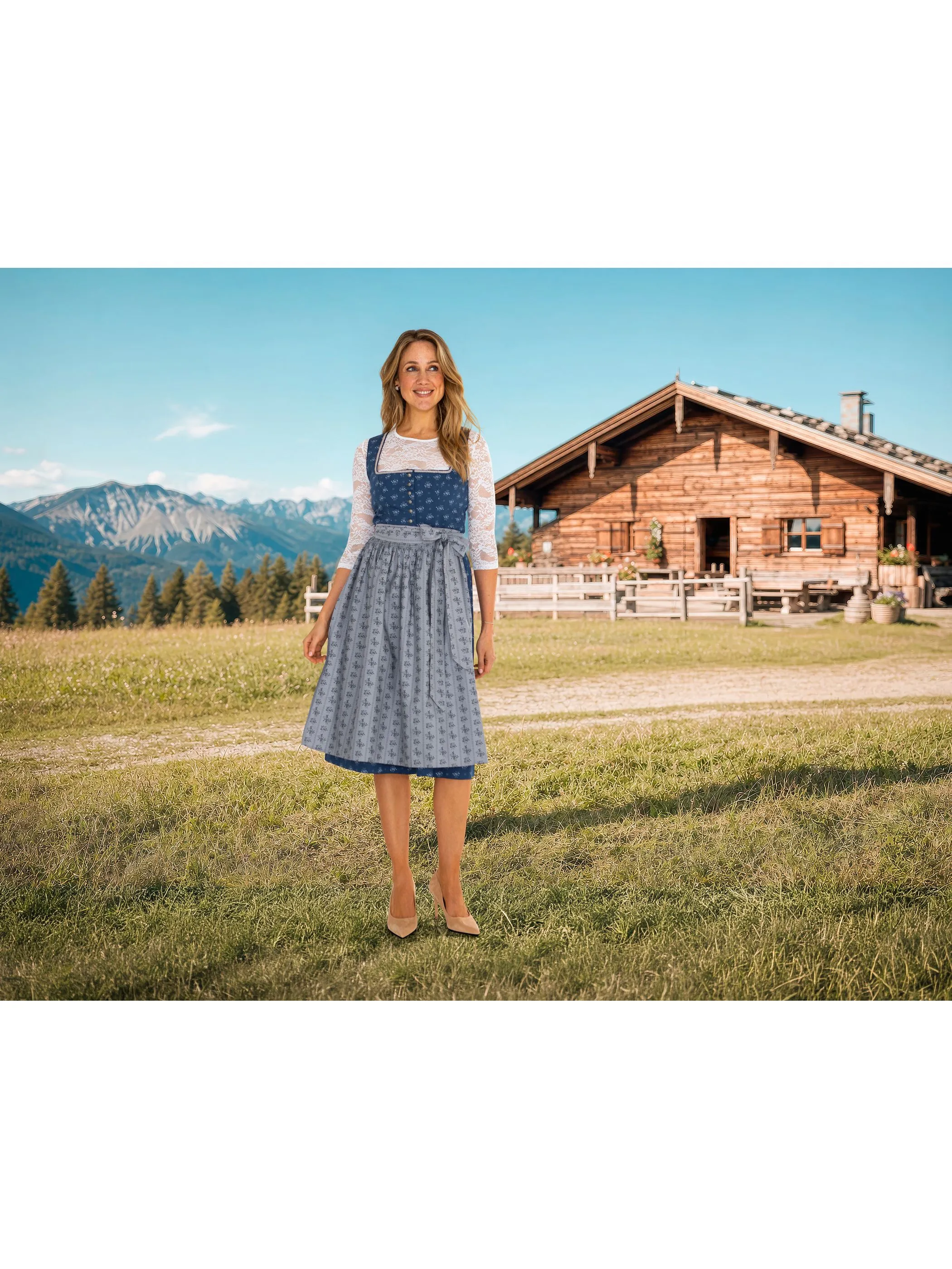 Wolperdinger Da-Dirndl Amelie2 Blau 899681 DUNKELBLAU 4