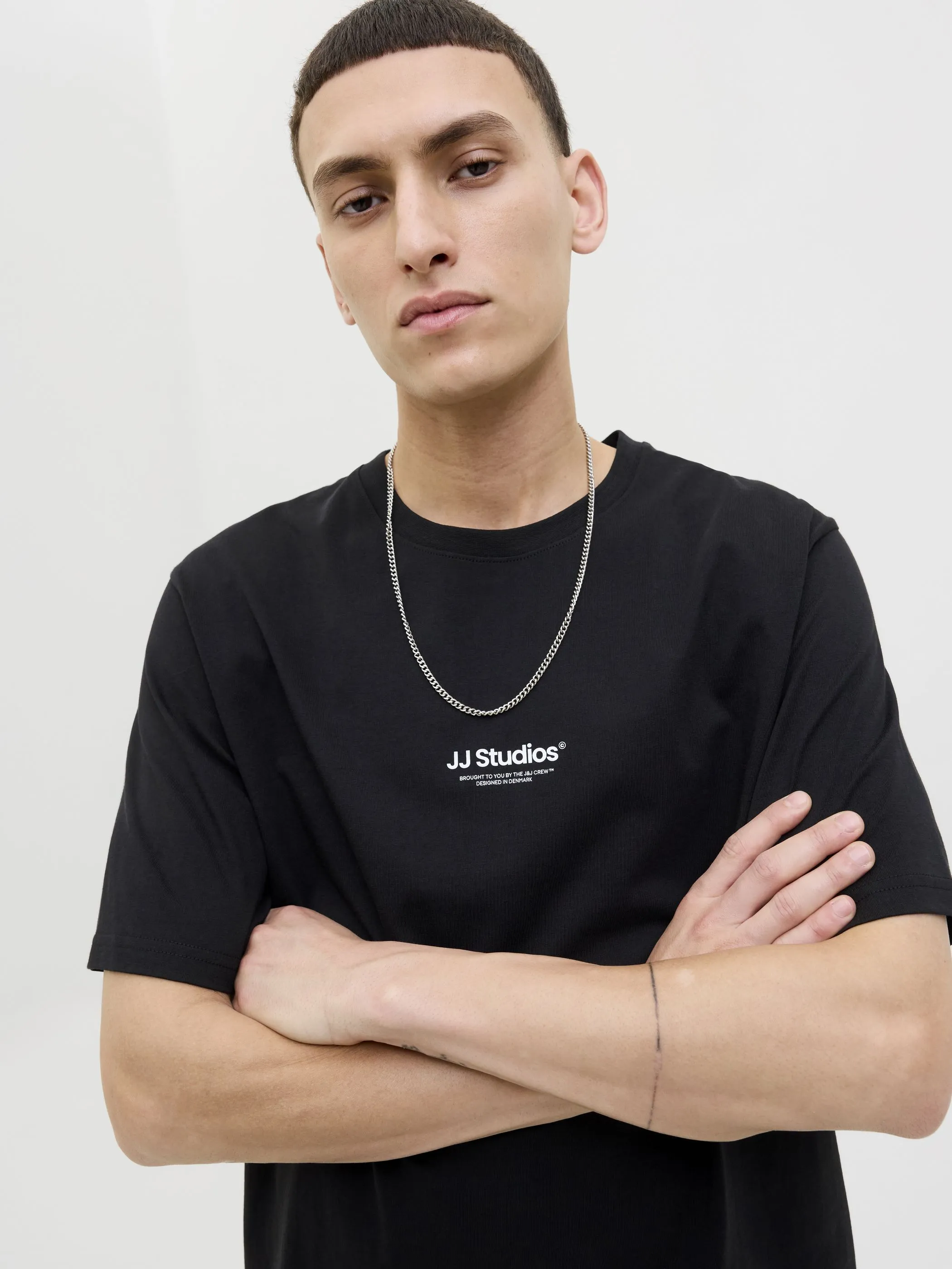 Jack Jones 12278787 JJESOHO TEE SS CREW N Schwarz 912425 178012
