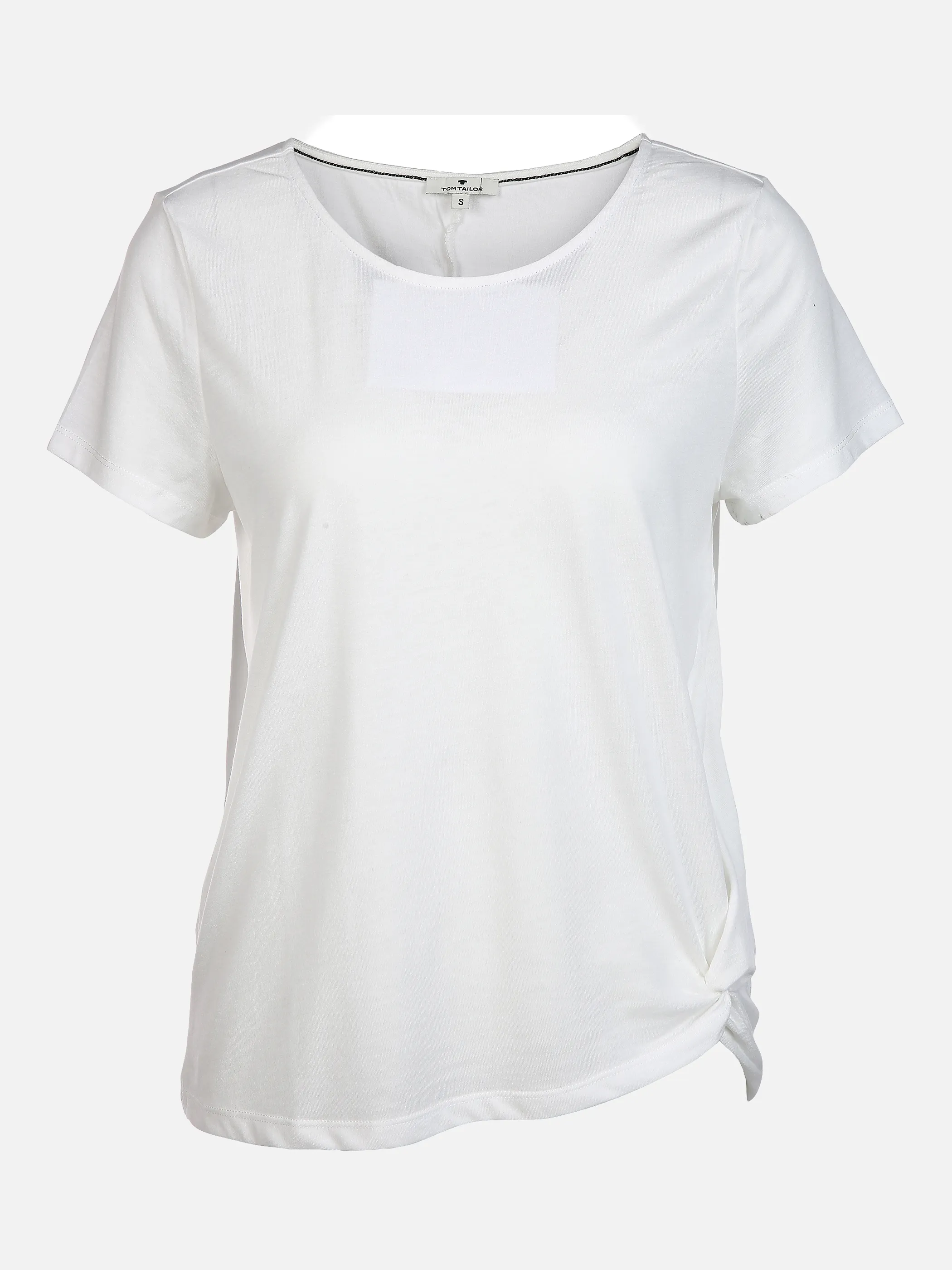 Tom Tailor 1025267 T-shirt with drape Weiß 850252 10315 1