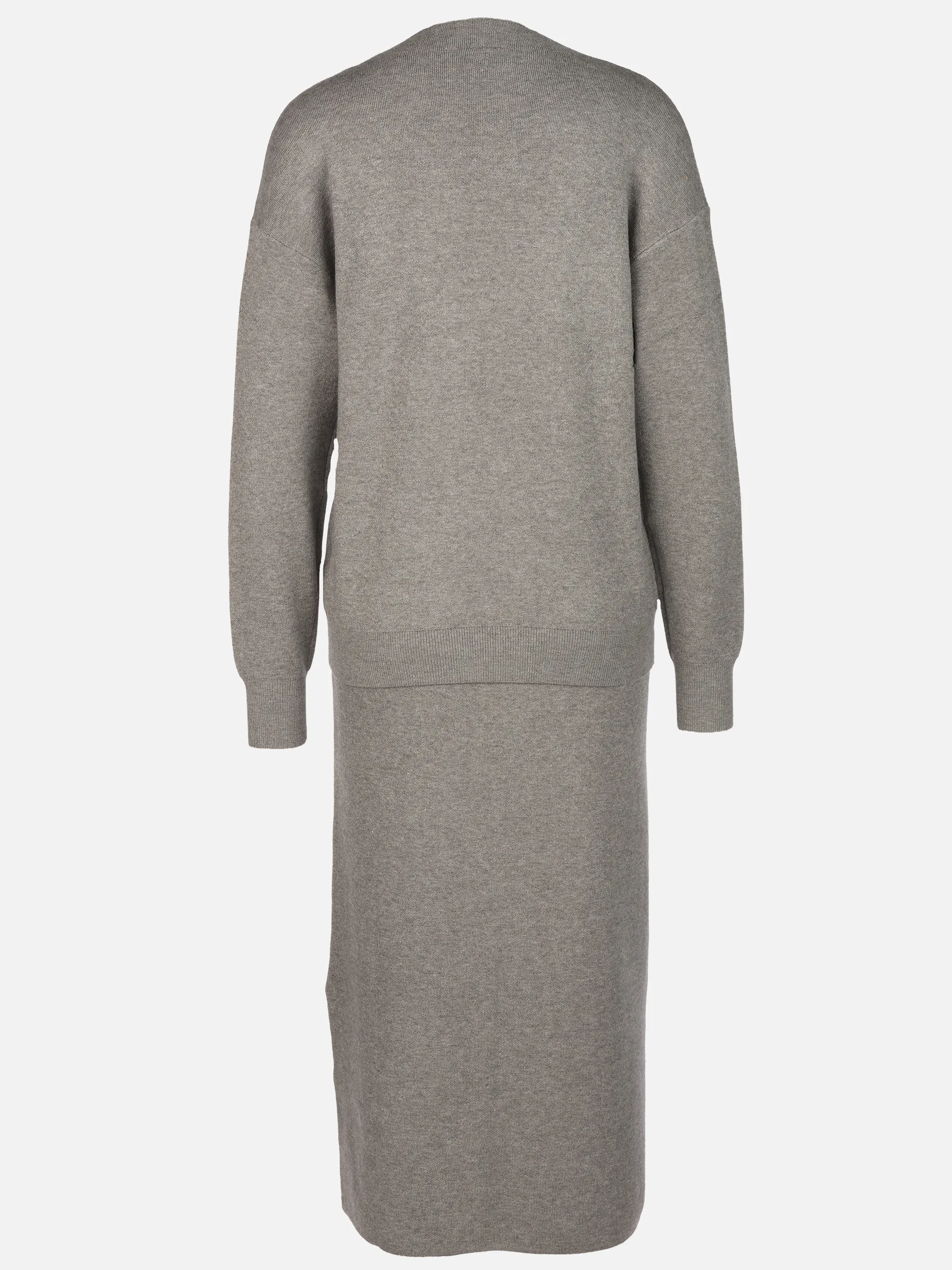 Lisa Tossa Da-Strickset Pullover u. Rock Silber 916289 HELLGRAU 2