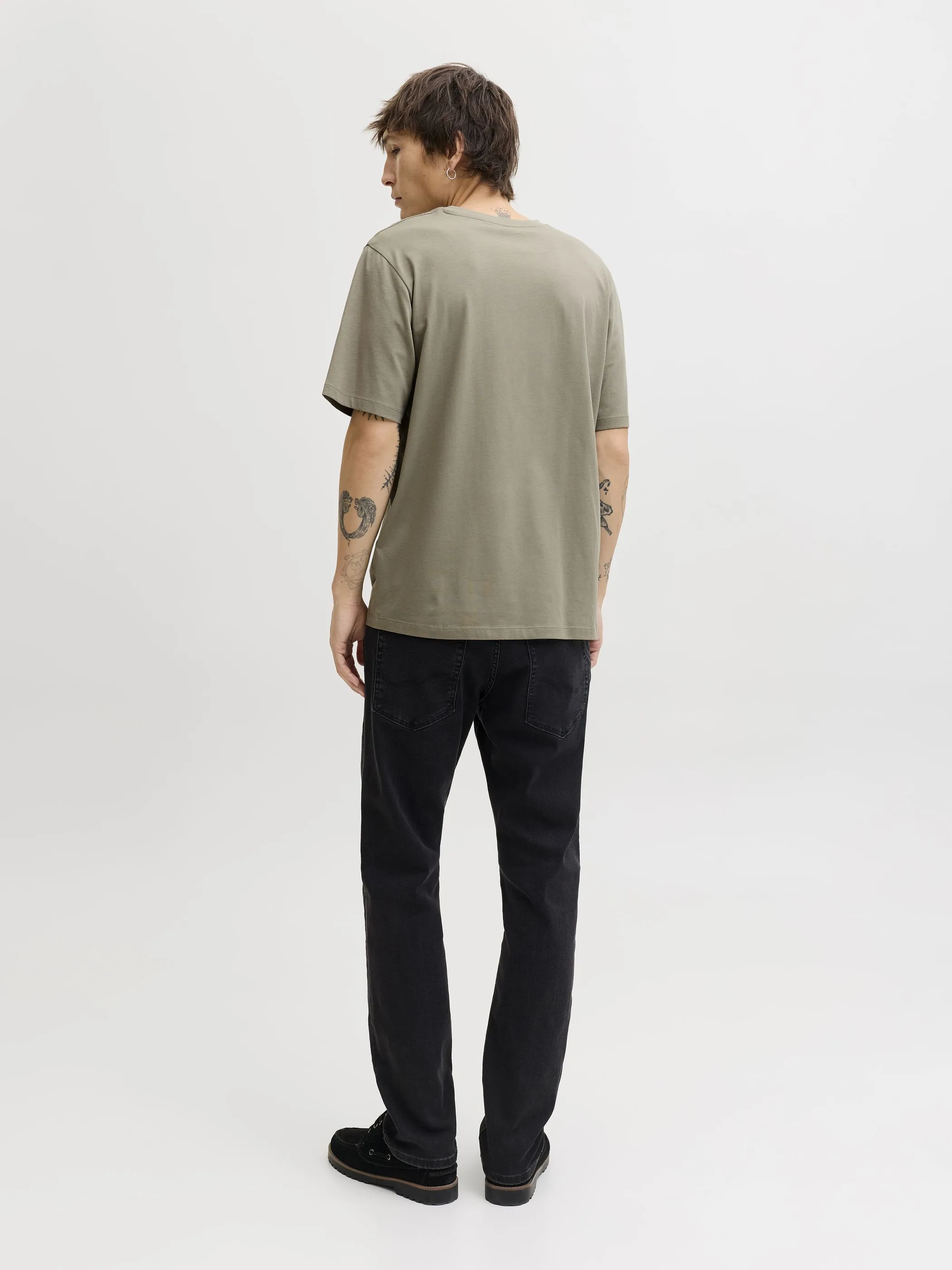 Jack Jones 12288016 JJELOGO TEE SS O-NECK Blau 922267 176725 2