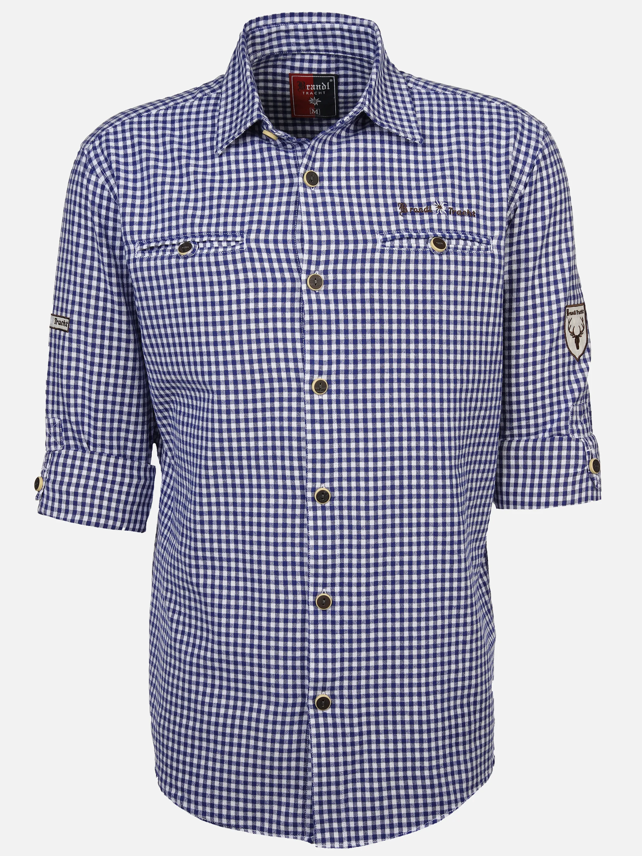 Brandl Tracht He. Trachtenhemd basic 1/1 Arm Blau 893337 NAVY 1 Brandl Tracht He. Trachtenhemd basic 1/1 Arm Blau 893337 NAVY 1