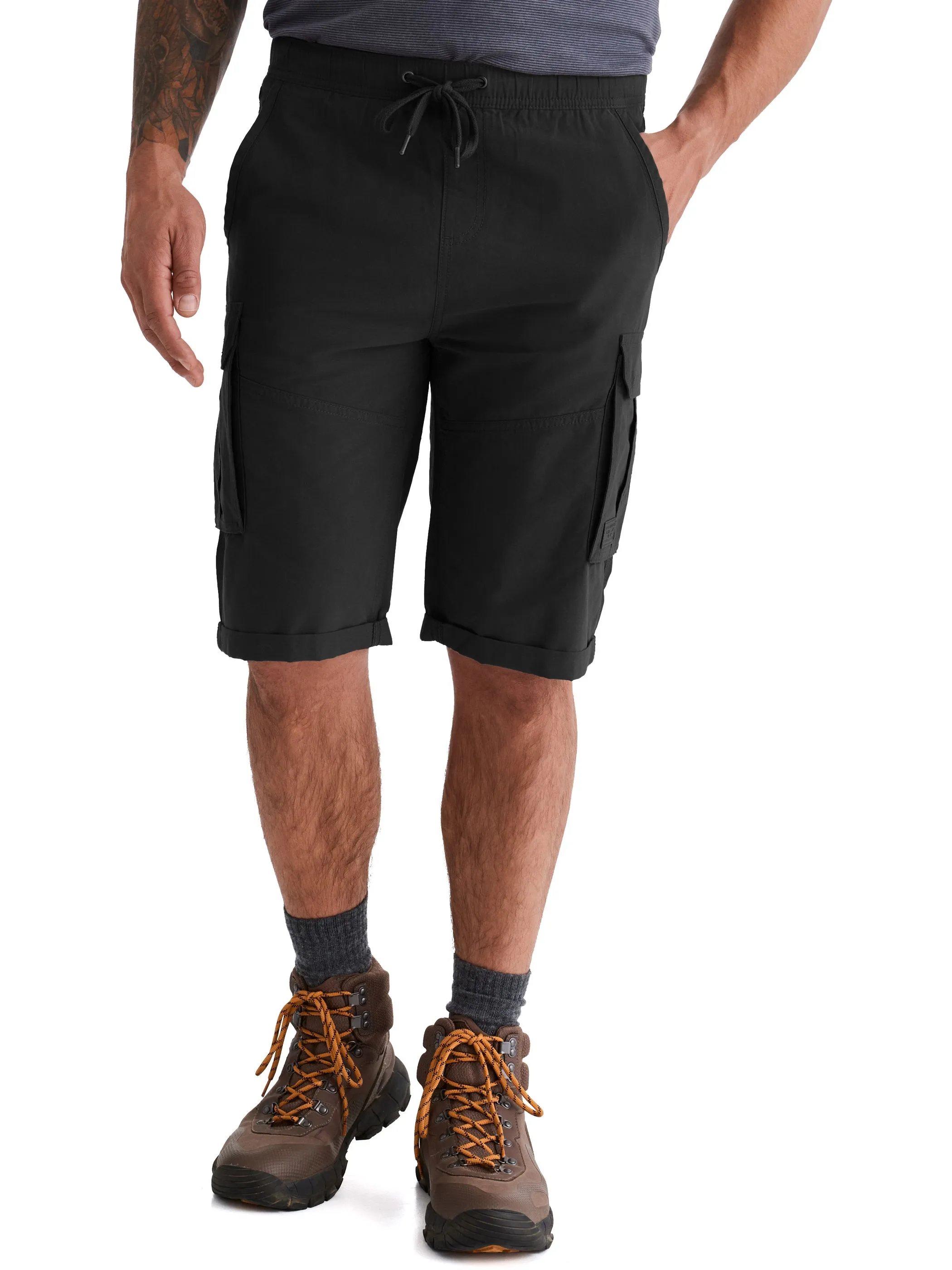 HERO by John Medoox 71360550006117 He-Outdoor Shorts  HAMILTON, 40 Grau 928366 6117 1