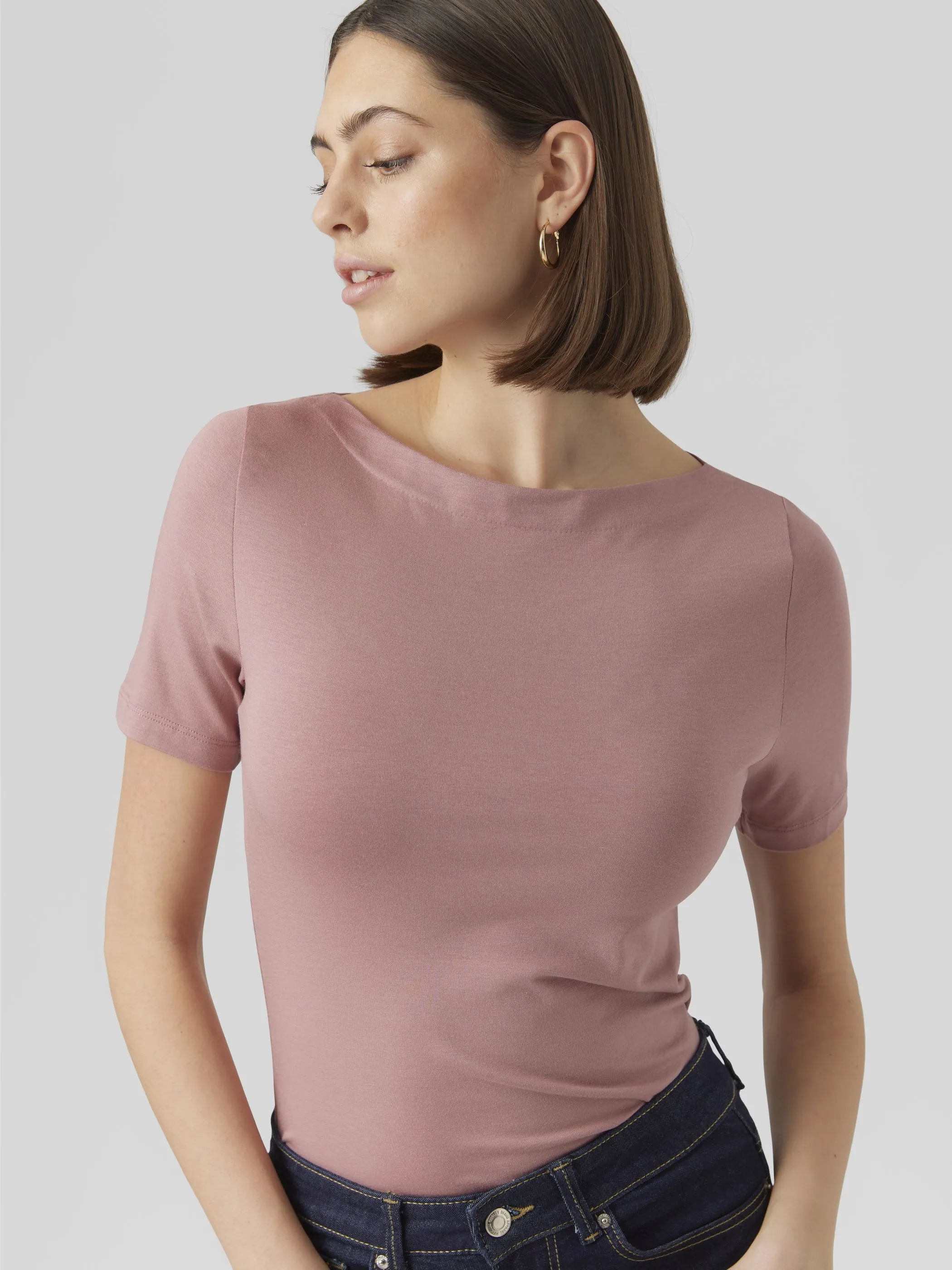 Vero Moda 10231753 VMPANDA MODAL S/S TOP Rosa 835050 198665 3