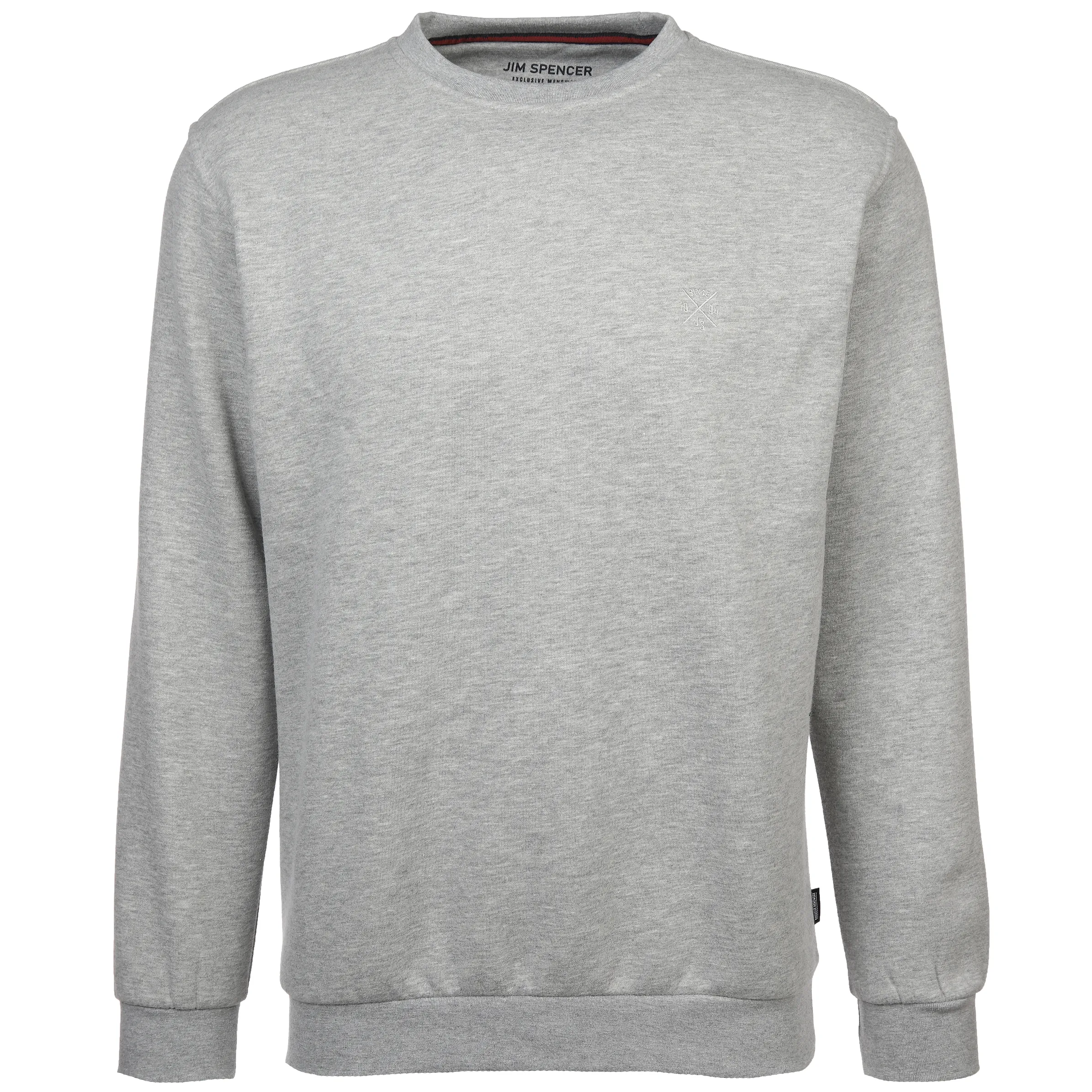 Jim Spencer He. Sweatshirt uni basic Grau 887921 GREY MEL 1 Jim Spencer He. Sweatshirt uni basic Grau 887921 GREY MEL 1