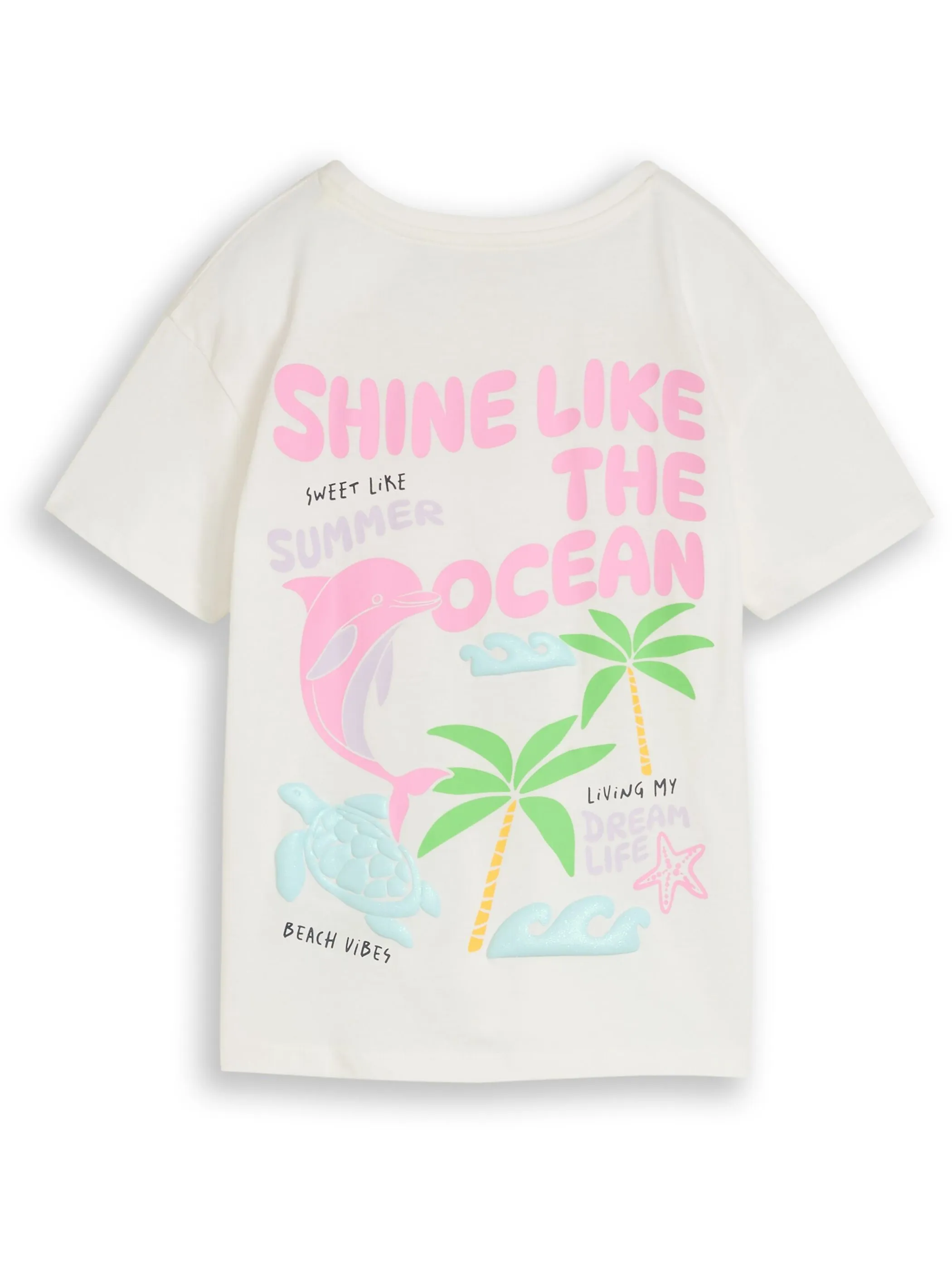 Tom Tailor 1051042 printed oversized T-shirt Weiß 929652 10315 2
