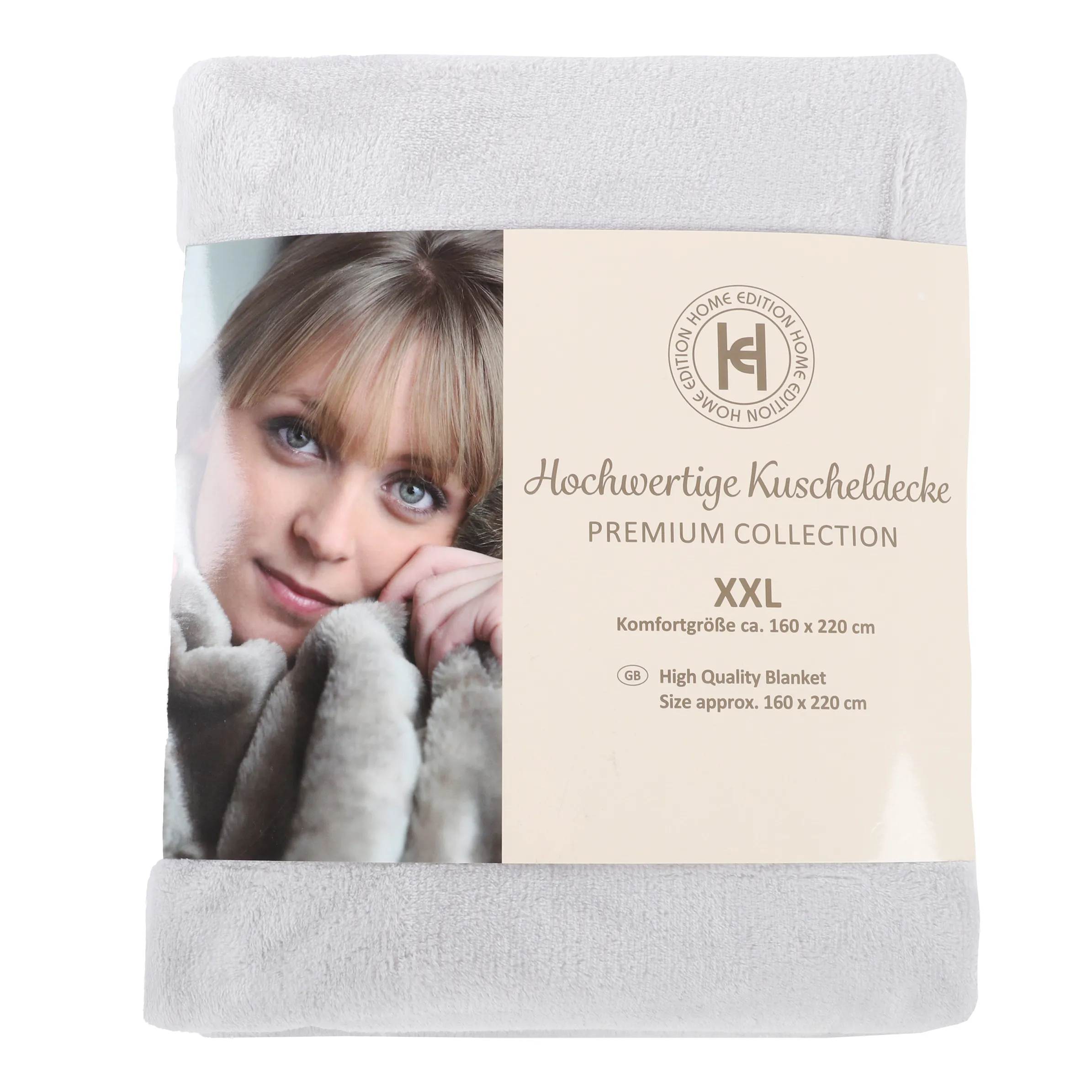 Deko Artikel Kuscheldecke XXL 160x220 Grau 890088 SILBER 2