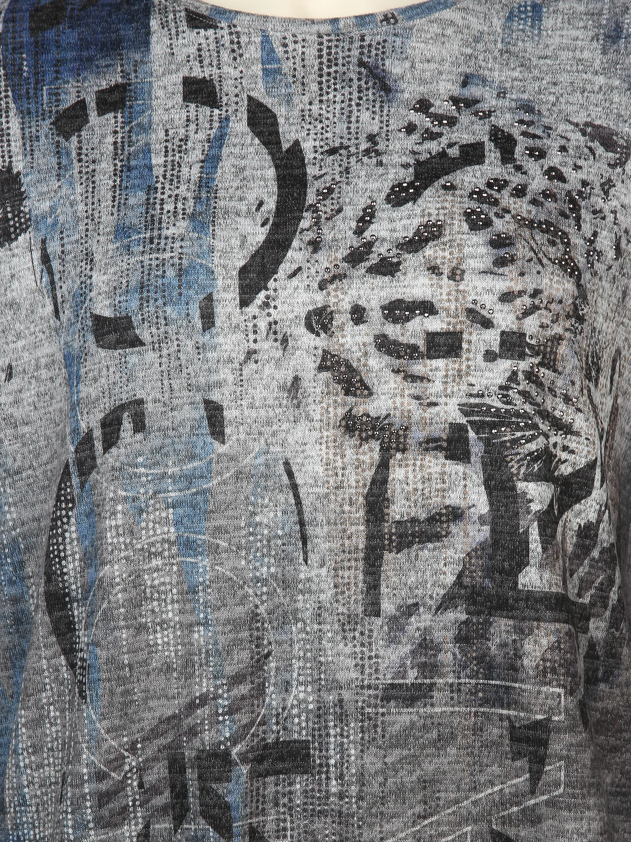 Sonja Blank Da-gr.Gr. Print-Flausch-Shirt Blau 902073 BLAU 3 Sonja Blank Da-gr.Gr. Print-Flausch-Shirt Blau 902073 BLAU 3
