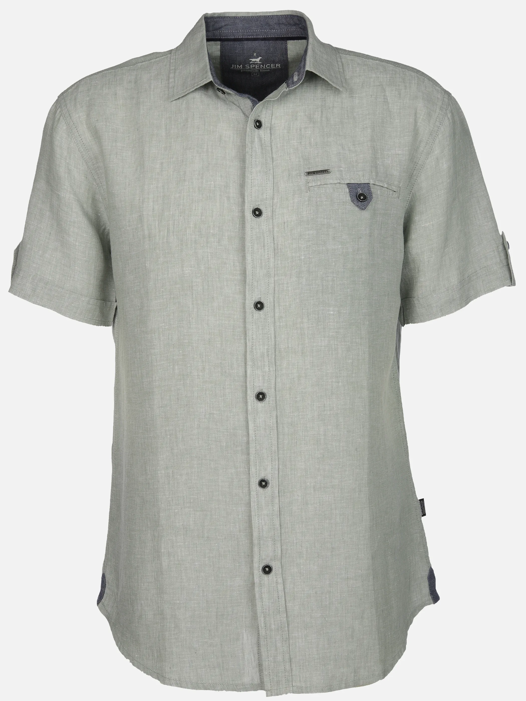 Jim Spencer He. Leinenhemd 1/2 Arm Grün 906596 MINT 1 Jim Spencer He. Leinenhemd 1/2 Arm Grün 906596 MINT 1