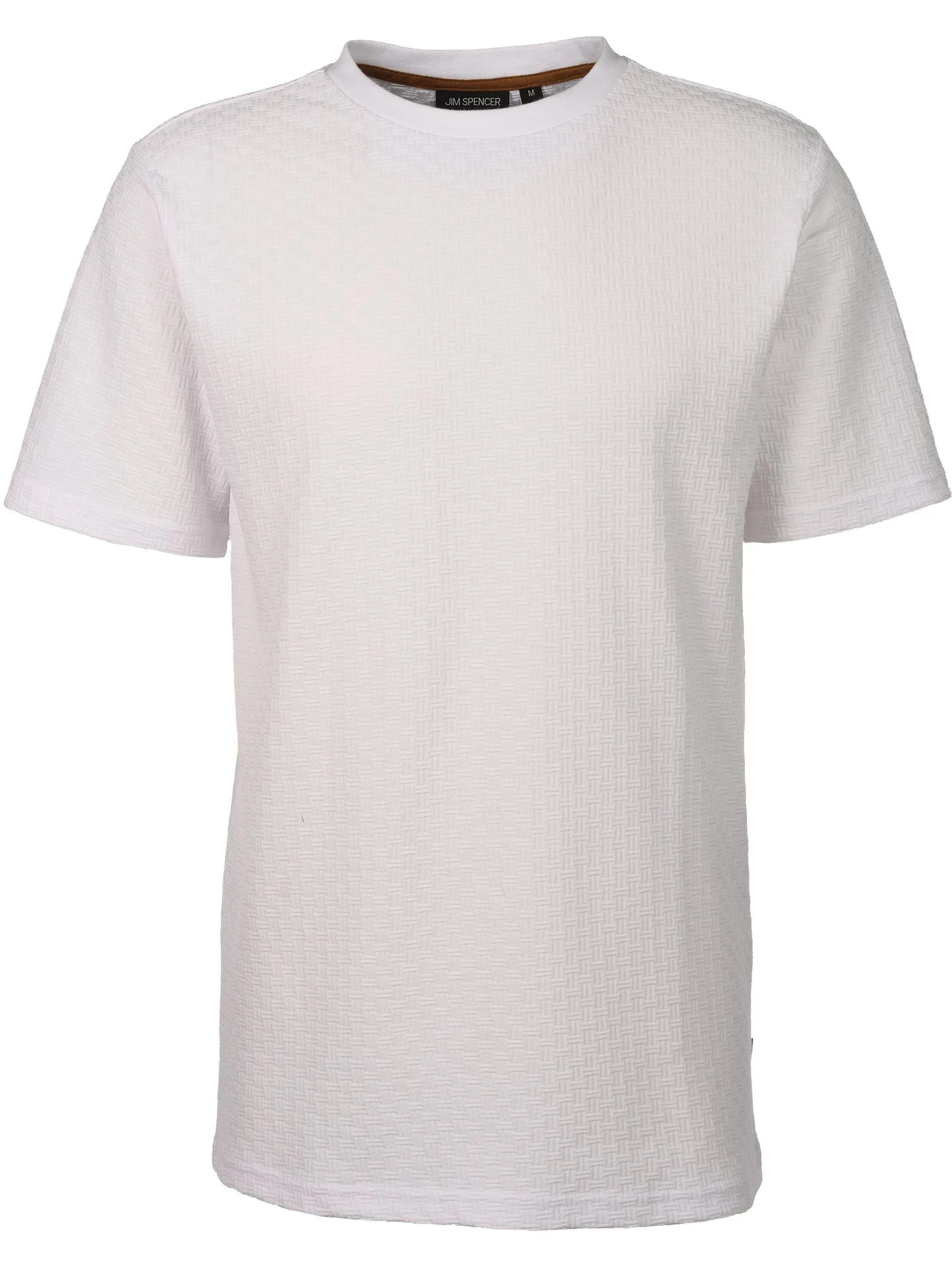 Jim Spencer He. T-Shirt 1/2 Arm Struktur Weiß 922829 WHITE 1