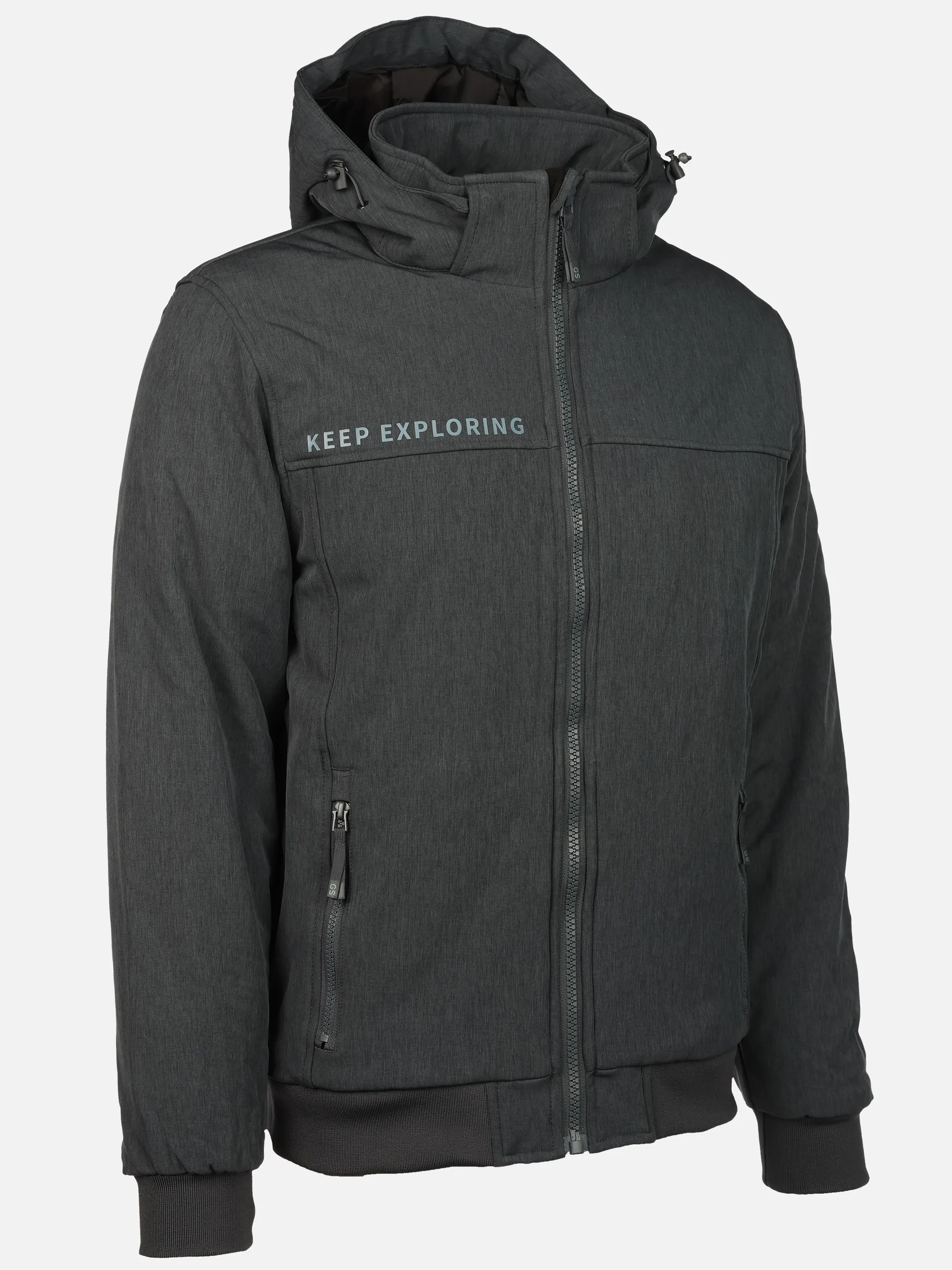 Grinario Sports He-Softshelljacke mit Kapuze Grau 912687 GREY 3 Grinario Sports He-Softshelljacke mit Kapuze Grau 912687 GREY 3