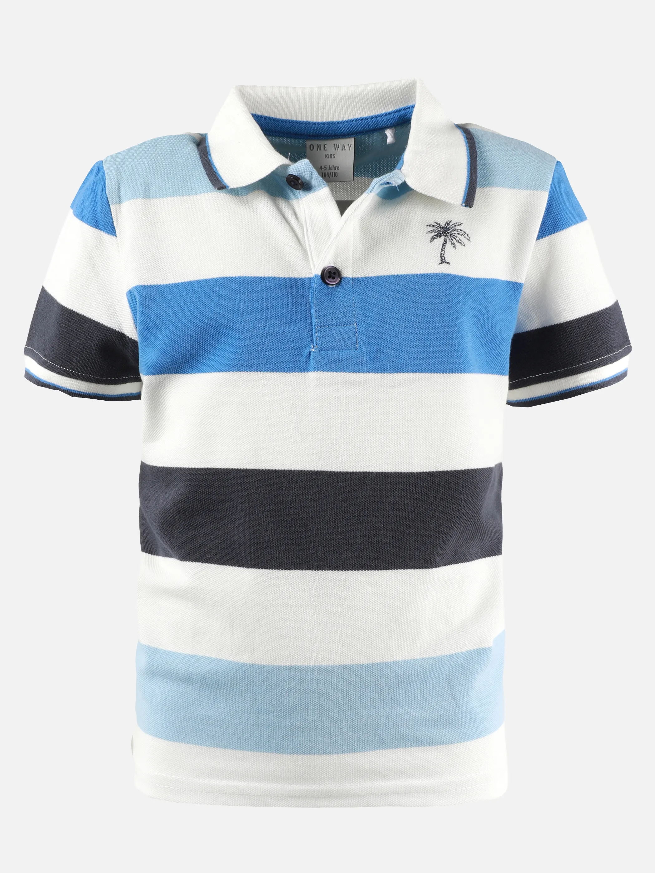 One Way KJ Polo Shirt Weiß, Blau gestreift Weiß 924832 BLAUWEIß 1