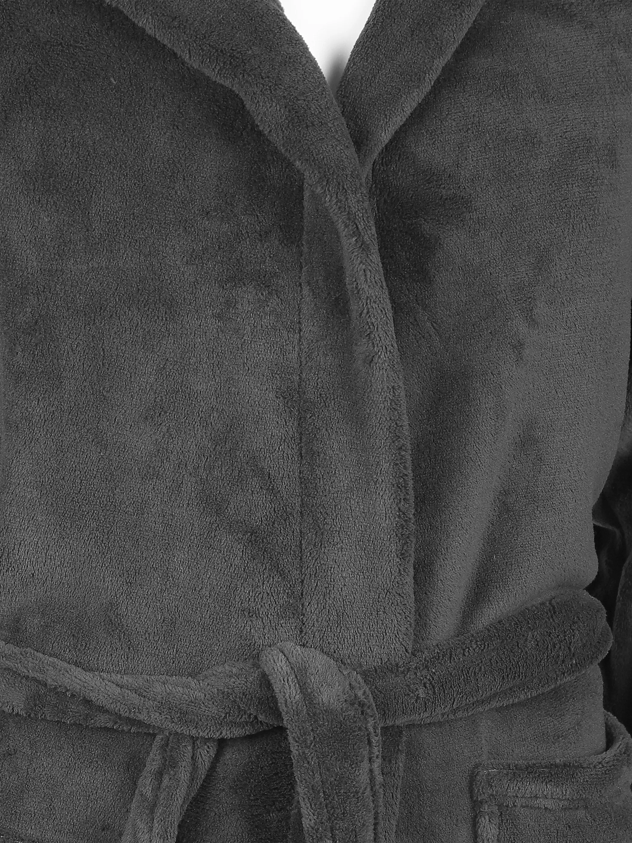 Deluxe Teddy Bademantel mit Kapuze Grau 853444 ANTHRA 3 Deluxe Teddy Bademantel mit Kapuze Grau 853444 ANTHRA 3