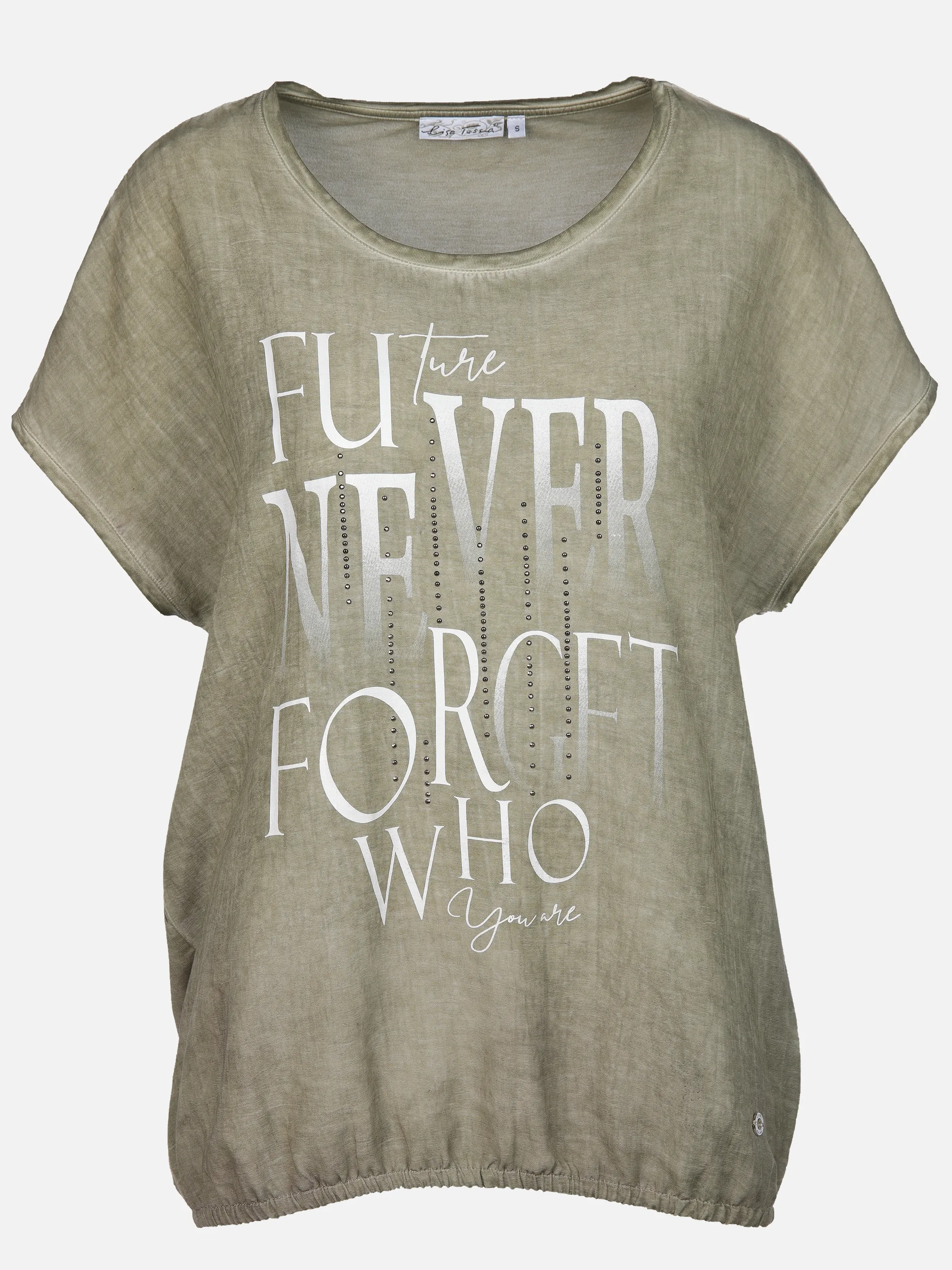 Lisa Tossa Da-Materialmix-Shirt Oliv 908748 TREK 1 Lisa Tossa Da-Materialmix-Shirt Oliv 908748 TREK 1