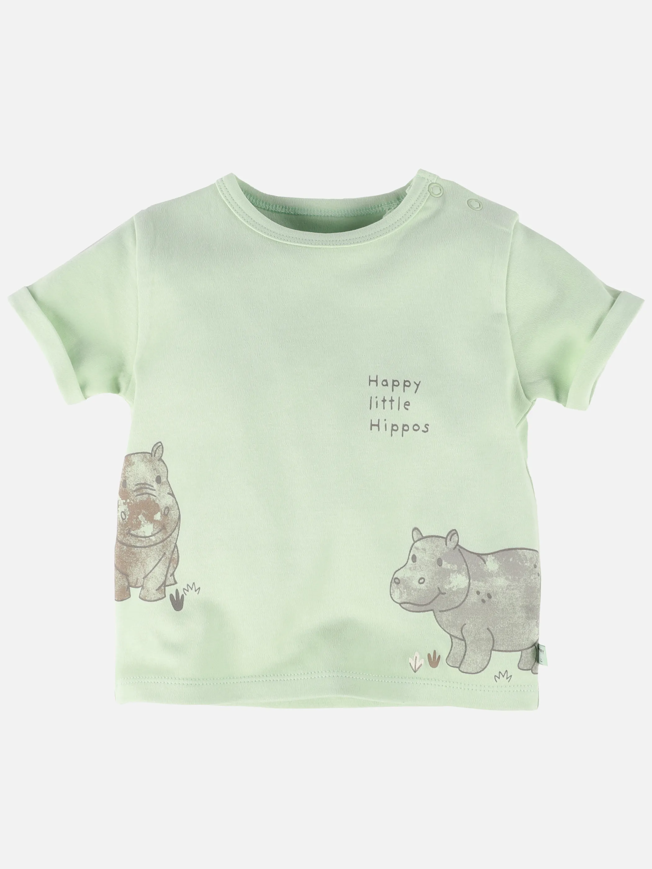Bubble Gum BJ T-Shirt mit Nielpferd Print in grün Grün 909812 GRÜN 1