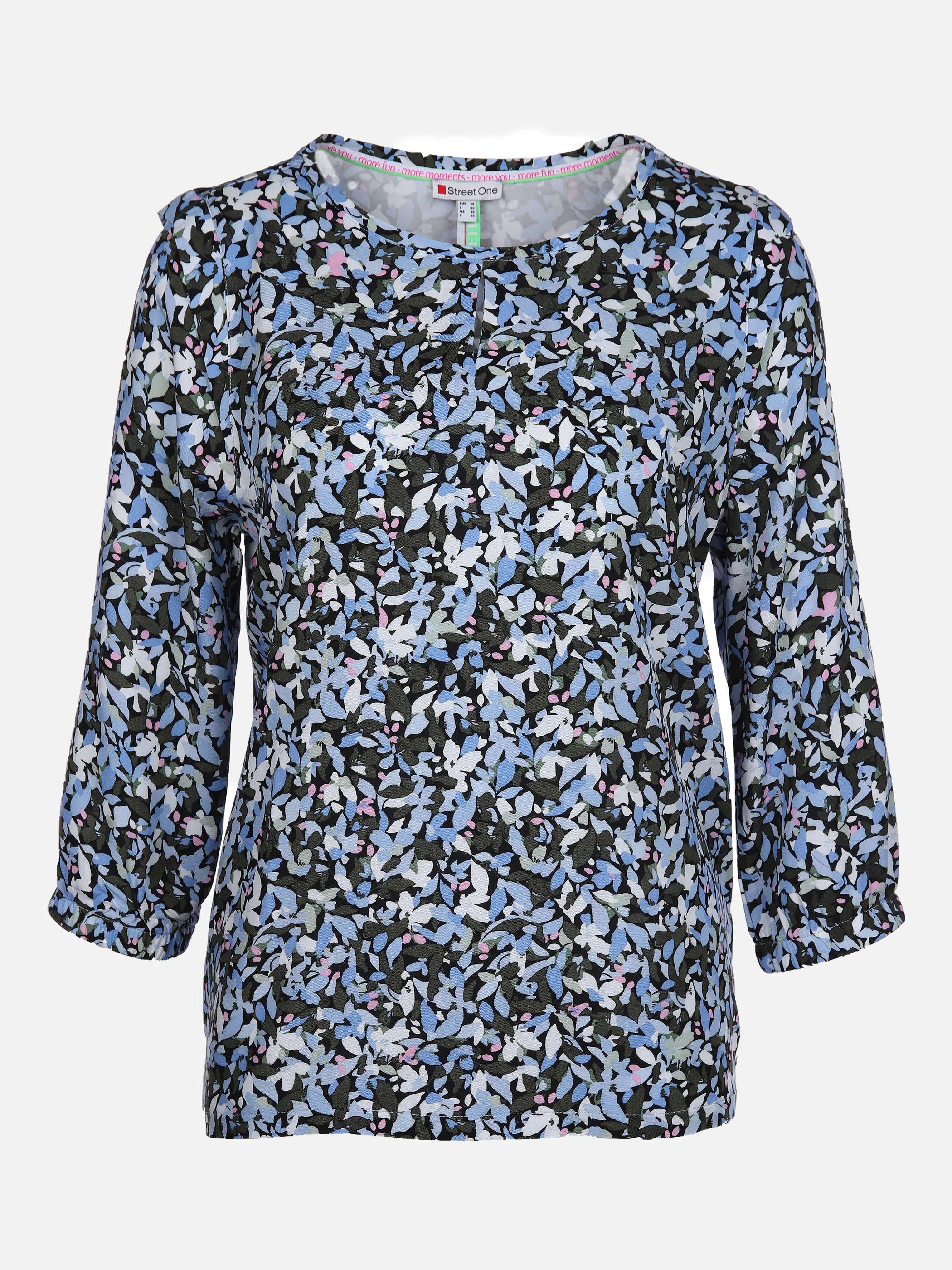 Street One A317498 LTD QR flower shirt w. Blau 865024 33325 1 Street One A317498 LTD QR flower shirt w. Blau 865024 33325 1
