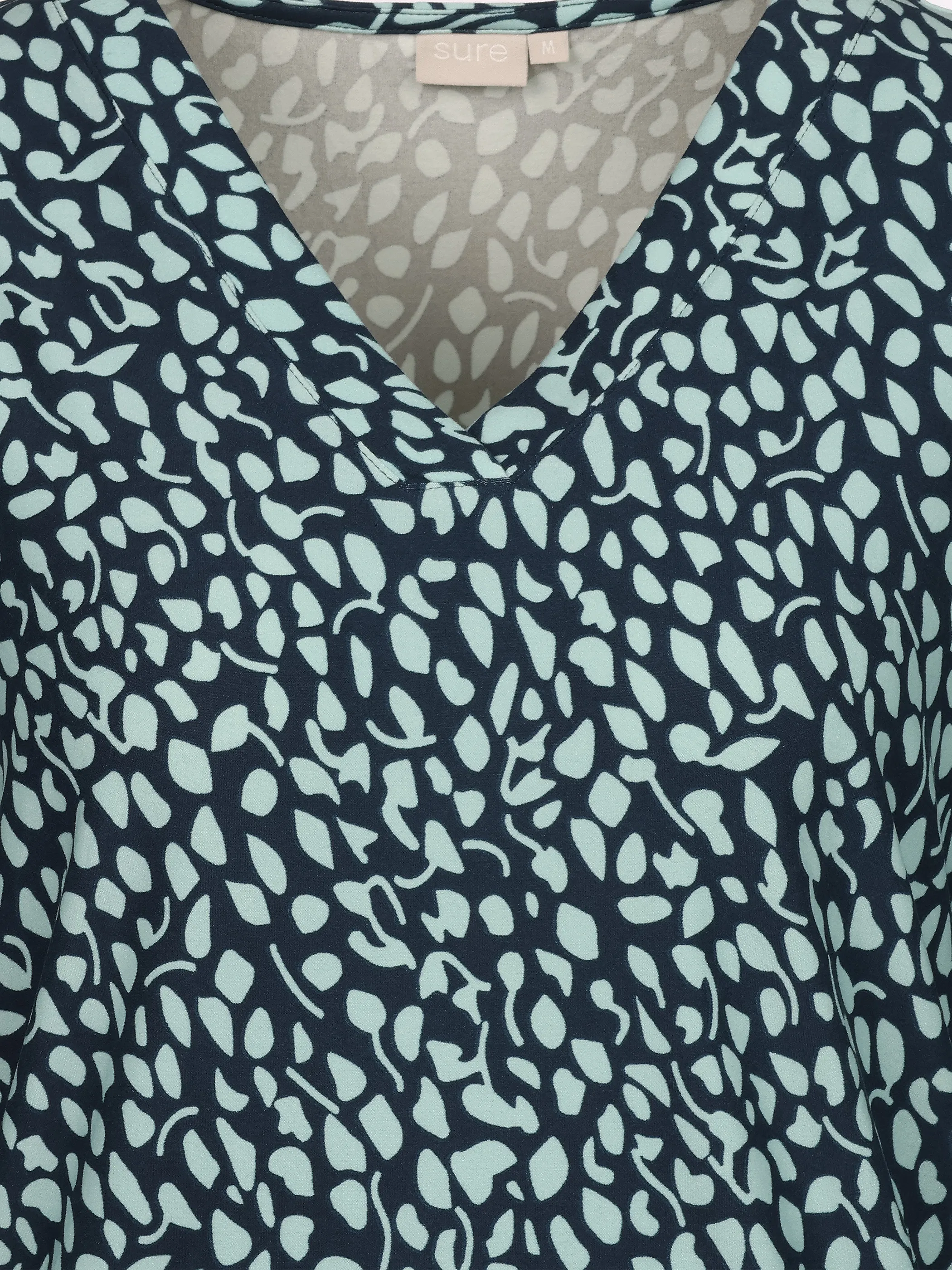 Sure Da-Shirt m. Alloverprint Blau 933602 AQUAHAZE 3