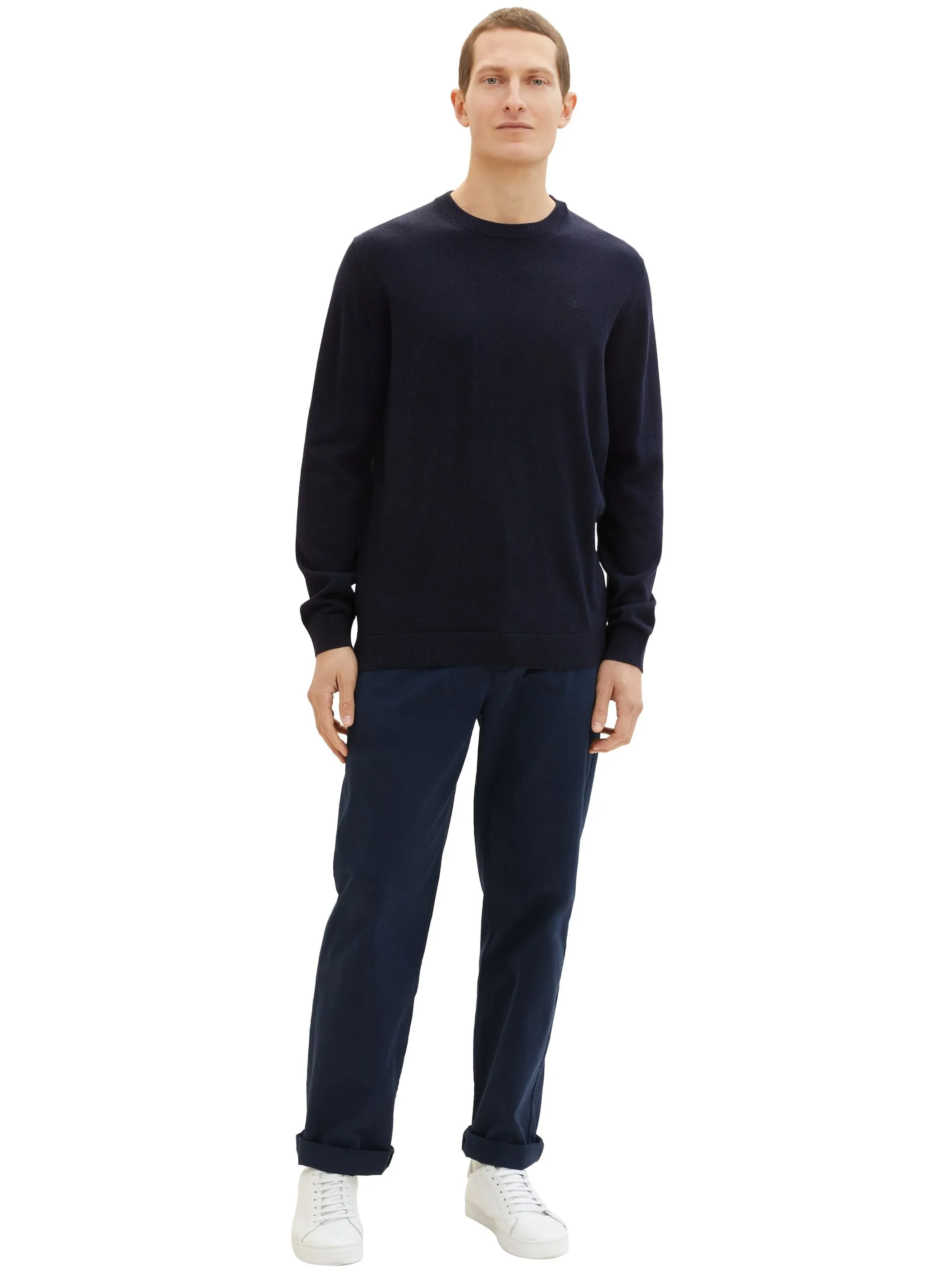 Tom Tailor 1038426 NOS basic crewneck knit Blau 887496 13160 4 Tom Tailor 1038426 NOS basic crewneck knit Blau 887496 13160 4