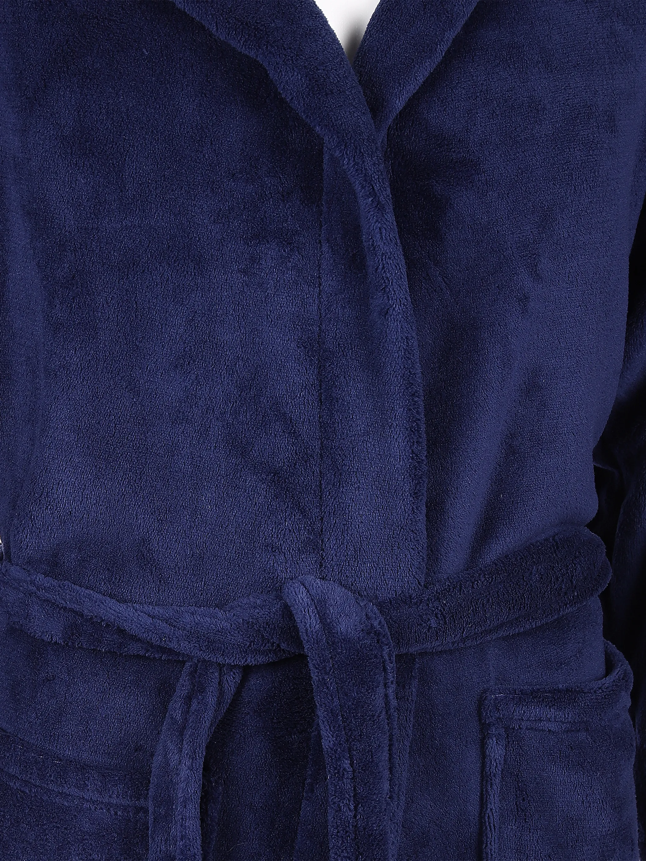 Deluxe Teddy Bademantel mit Kapuze Blau 853444 NAVY 3 Deluxe Teddy Bademantel mit Kapuze Blau 853444 NAVY 3