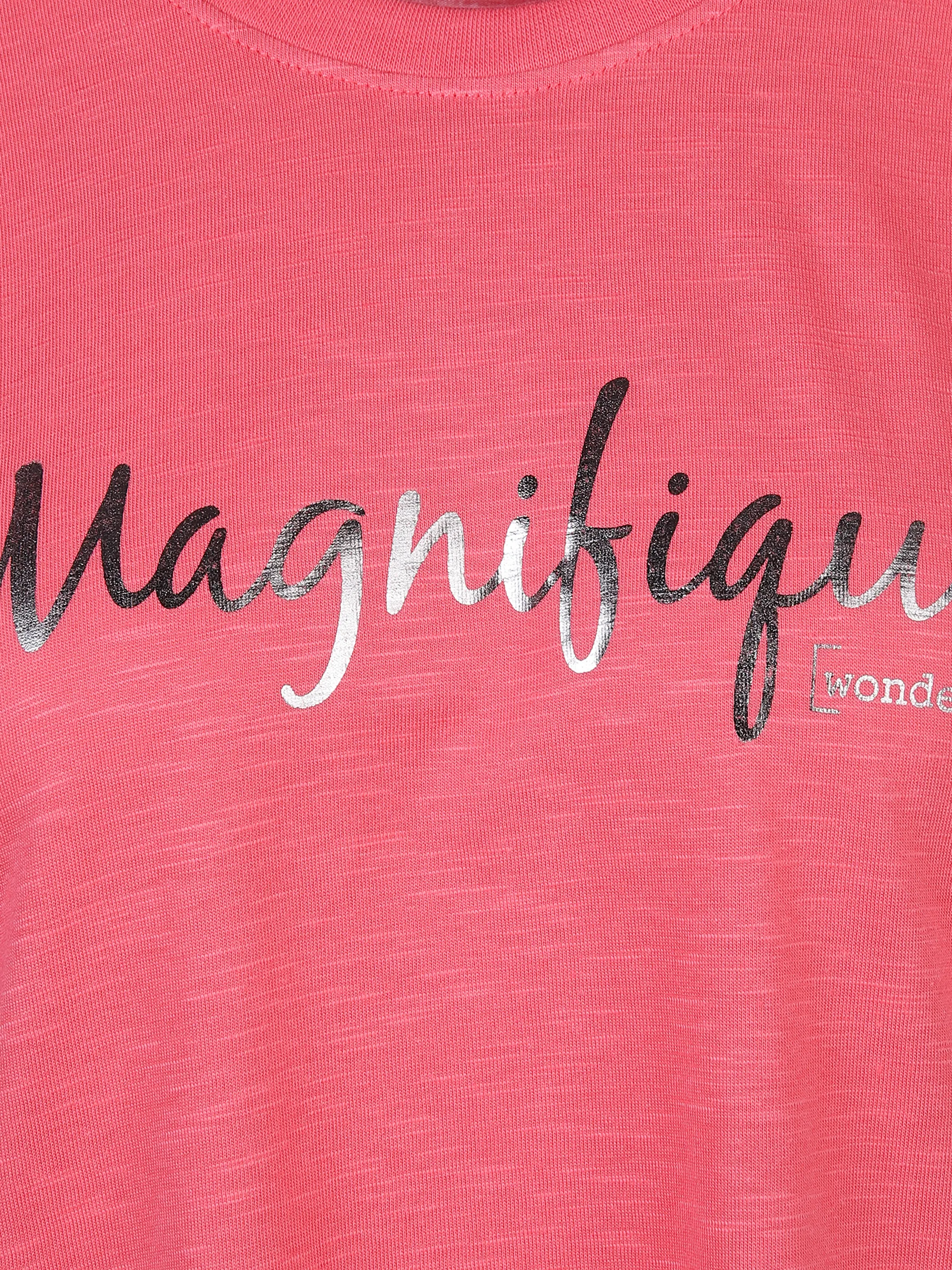 Lisa Tossa Da-T-Shirt m. Frontprint Pink 866115 SORBET 3
